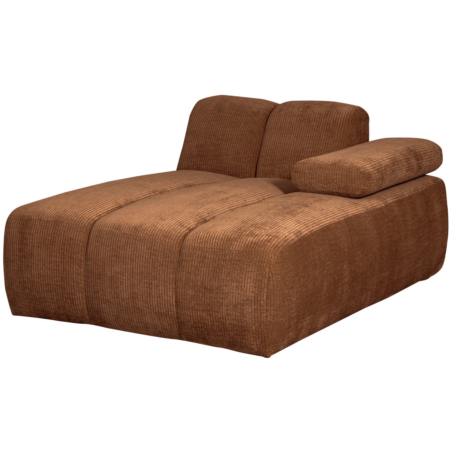 MOJO modular sofa - right-sided brown corduroy chaise longue
