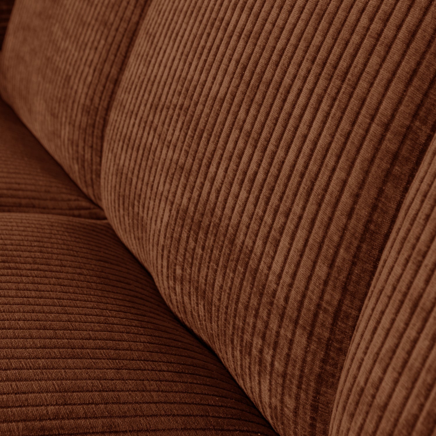 MOJO BENCH Modular Sofa - 3-Seater in Brown Corduroy