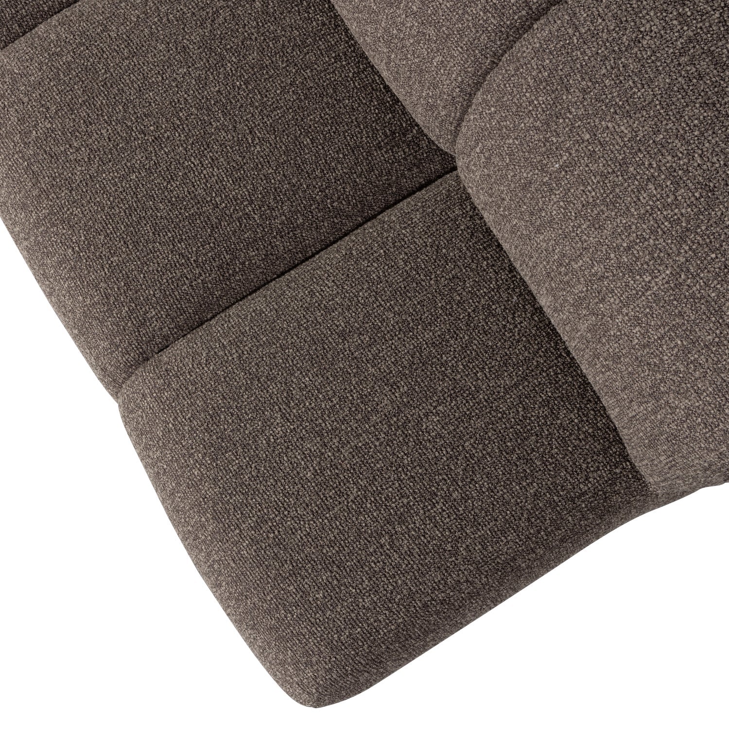 MOJO BENCH Modular Sofa - 3-Seater Brown Bouclé Element