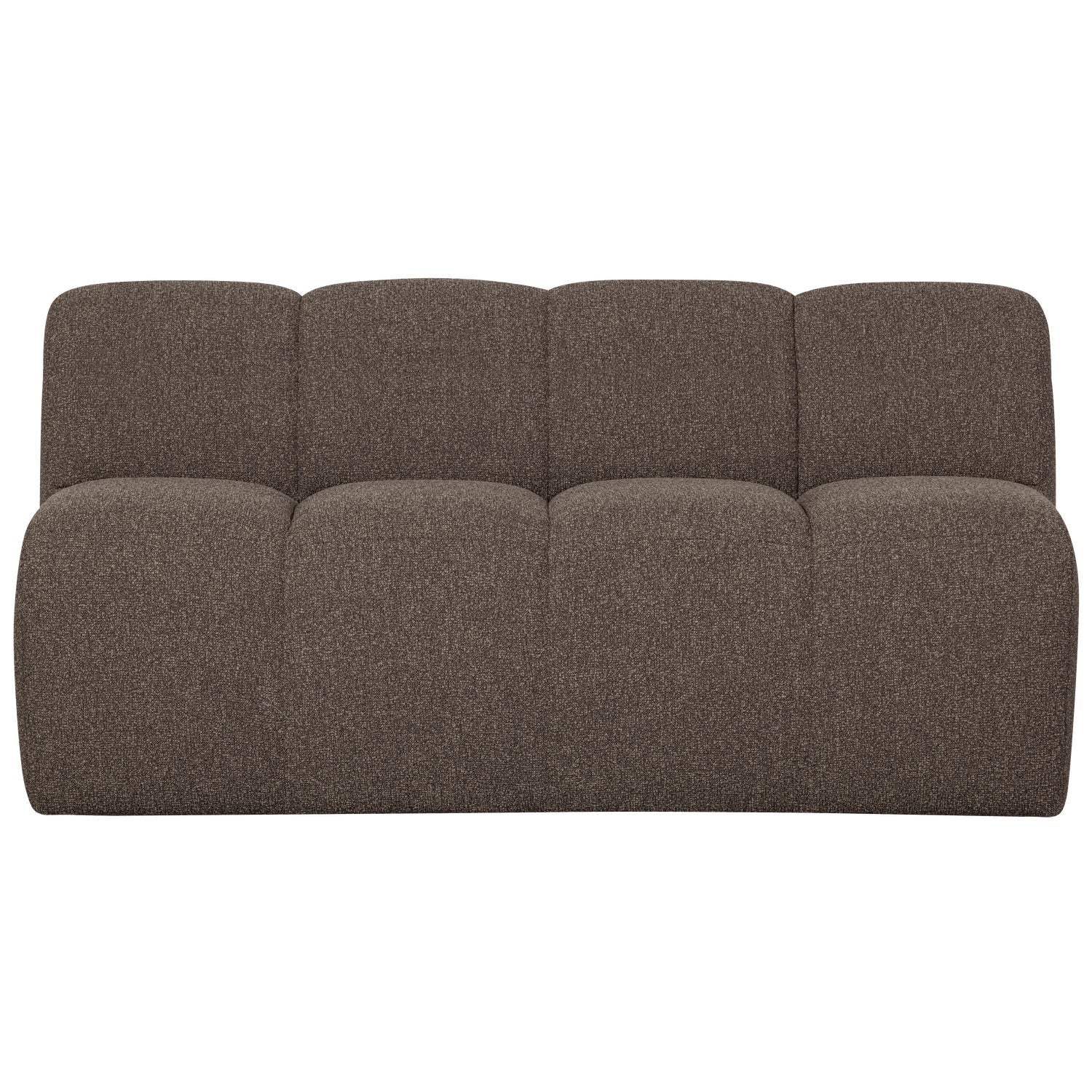 MOJO BENCH Modular Sofa - 3-Seater Brown Bouclé Element