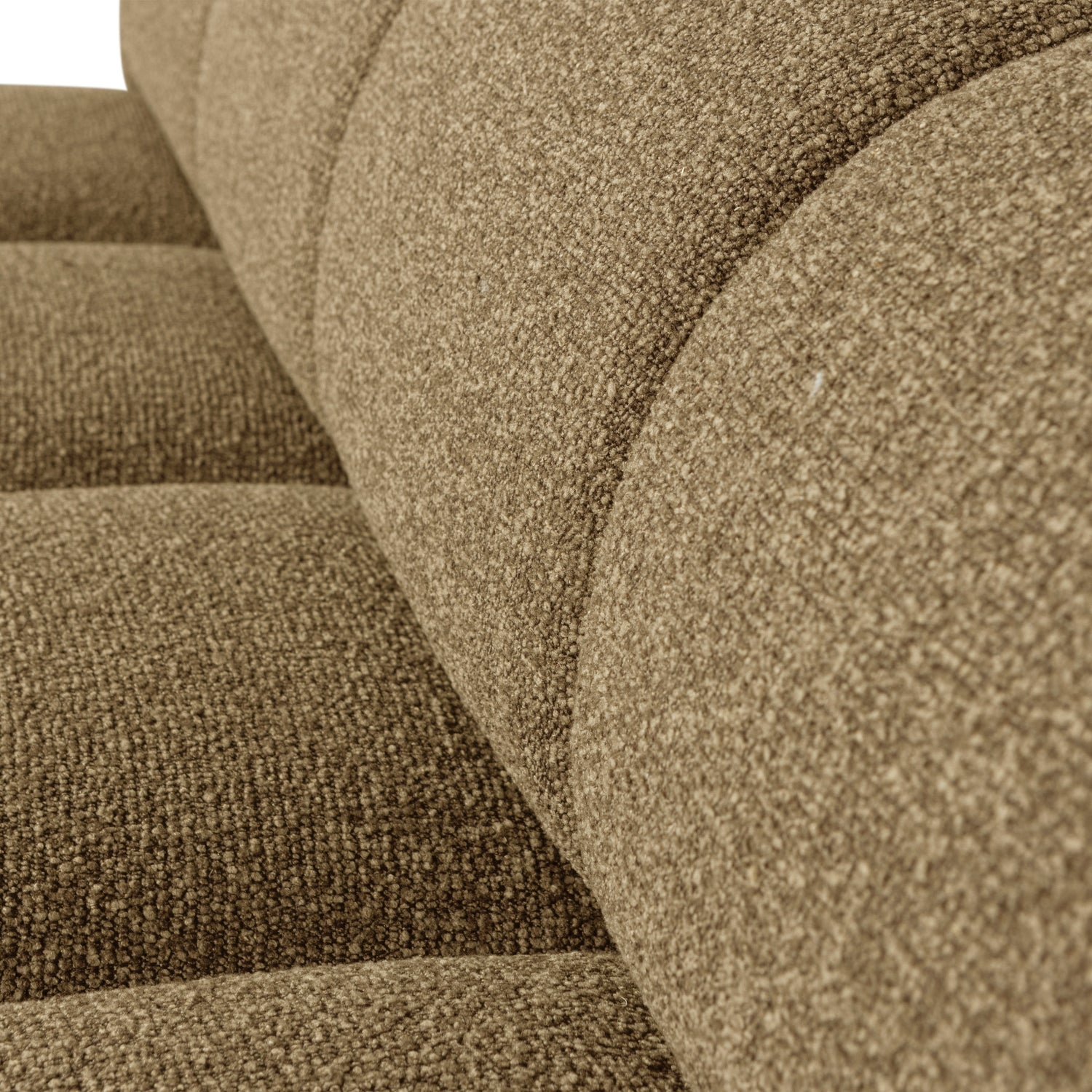 MOJO BENCH Modular Sofa - 3-Seater Element in Dark Honey Bouclé
