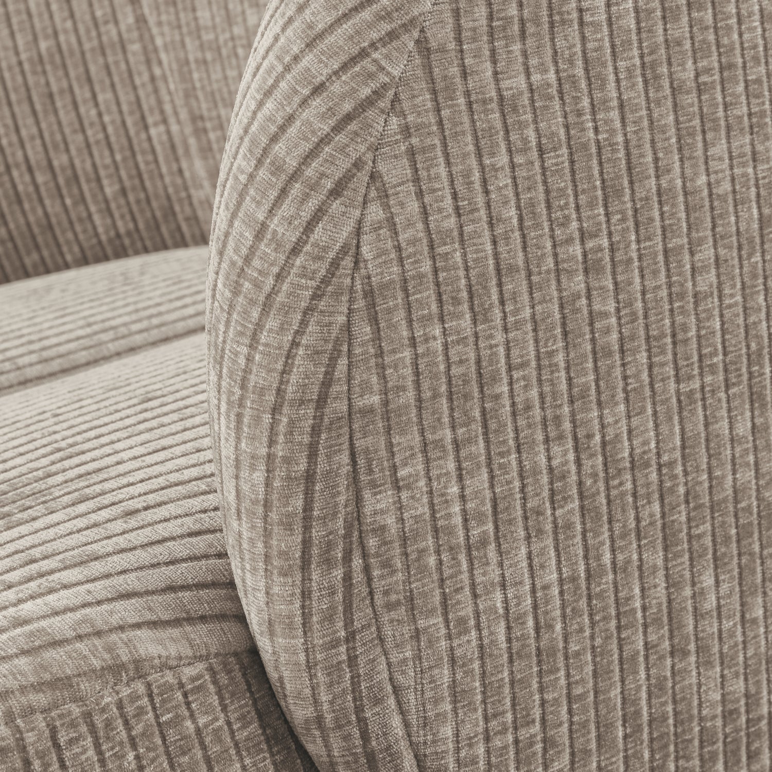 MOJO swivel armchair dark sandy corduroy