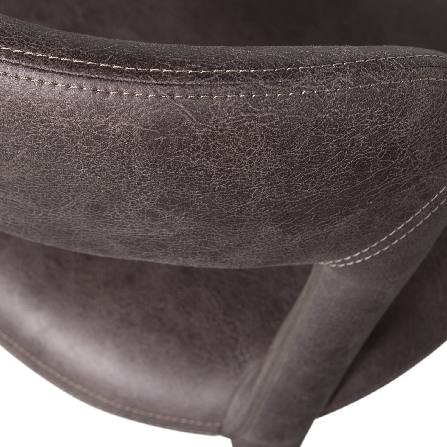 Stolička NOBLE tmavohnedá ekokoža