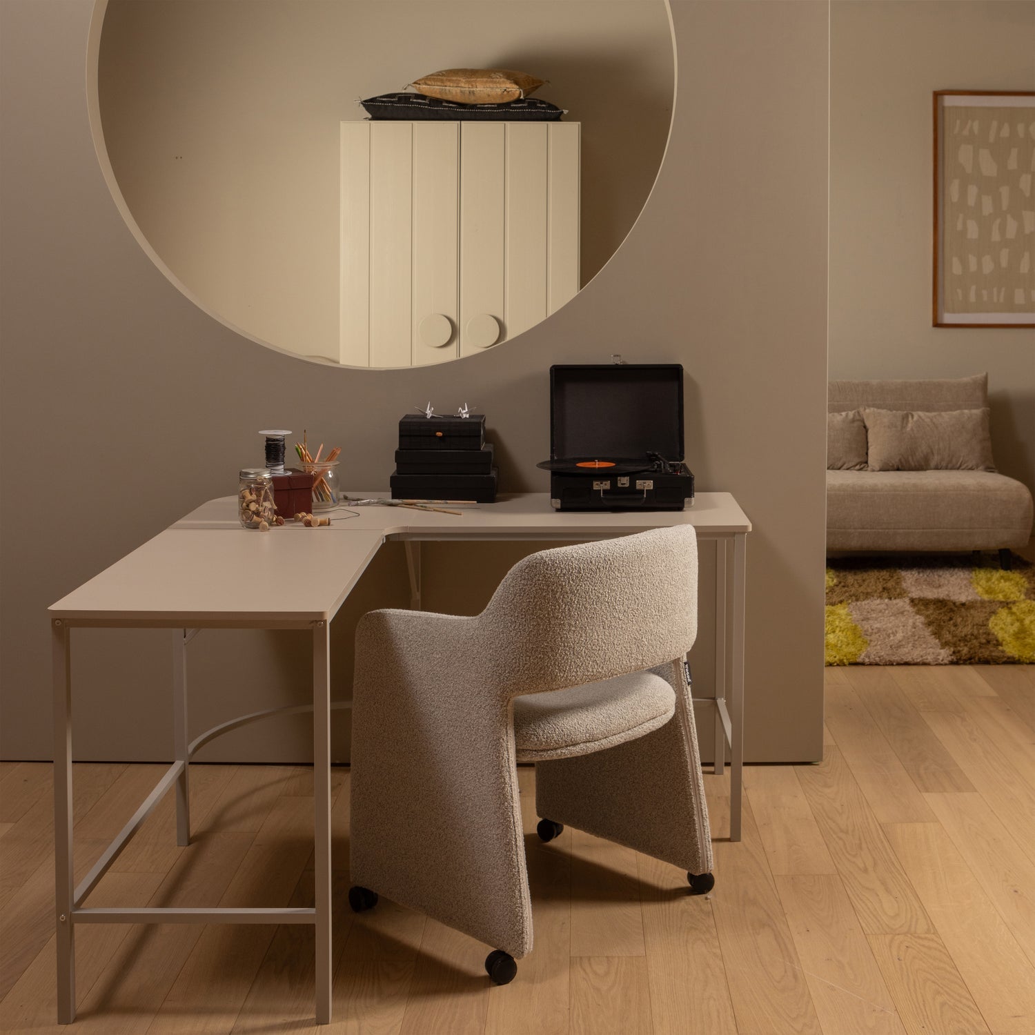 Kreslo na kolieskach LYRIC šedé