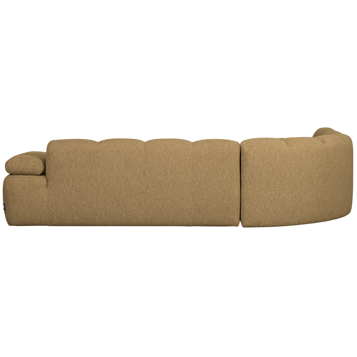 Left-facing modular sofa for 6 people MOJO honey mélange boucle