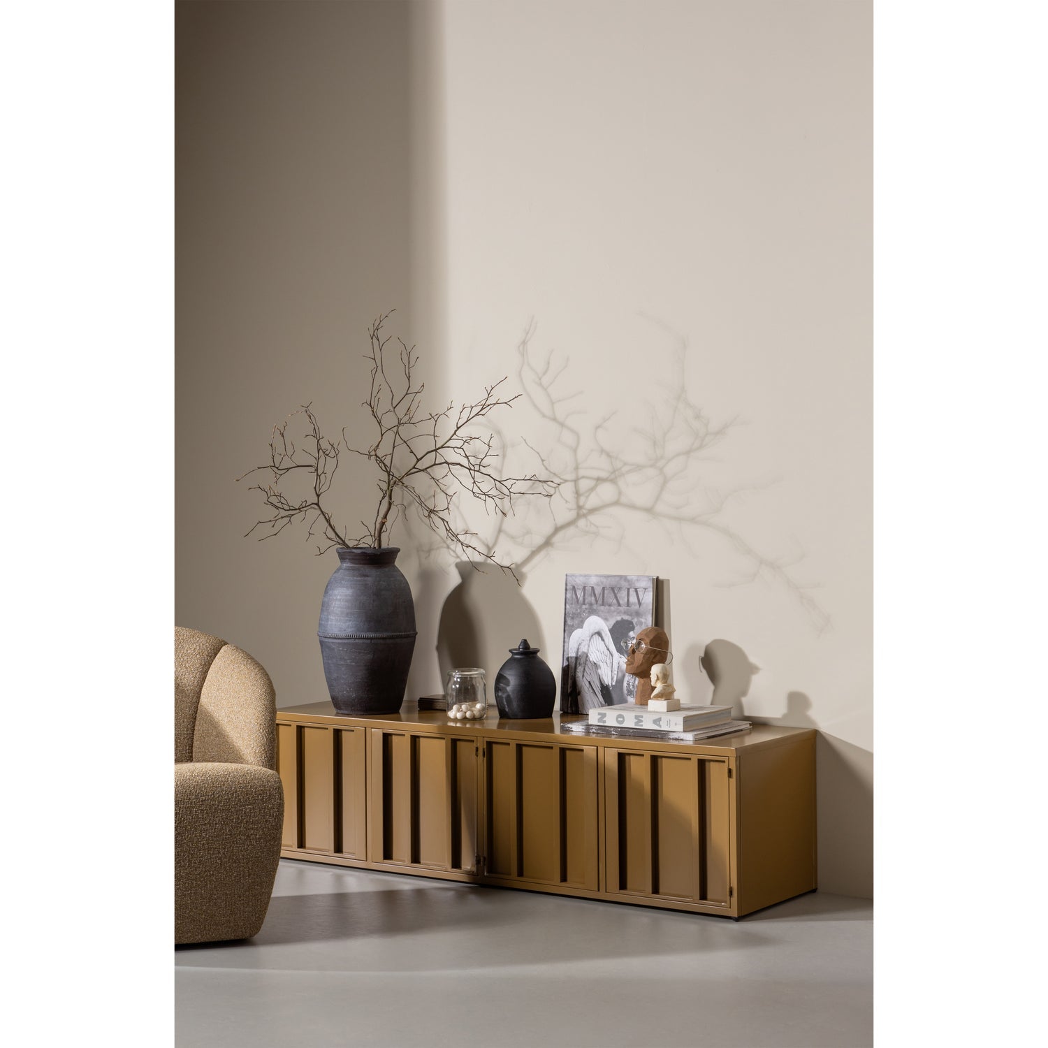 Televízna skrinka LEVEL tmavý medový