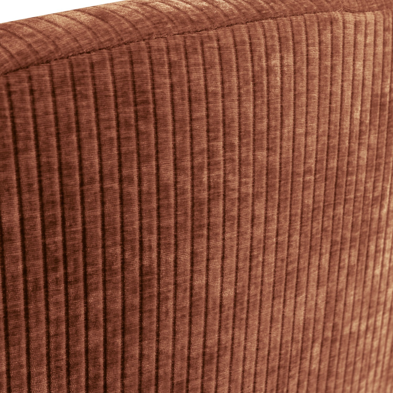 Left-facing 2-seater sofa MOJO brown corduroy