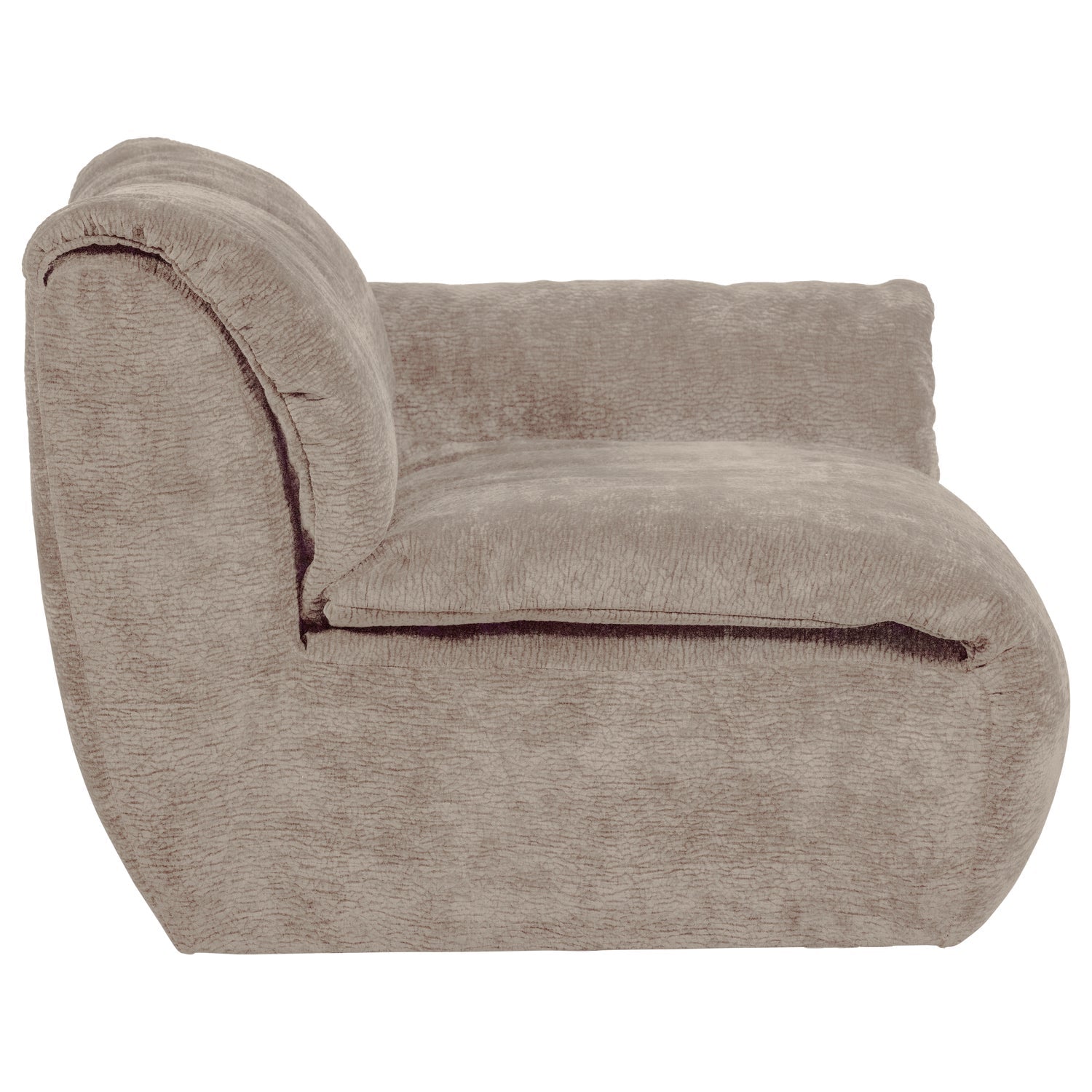 Modulárna pohovka BAGGY 3D - pravý prvok pieskový