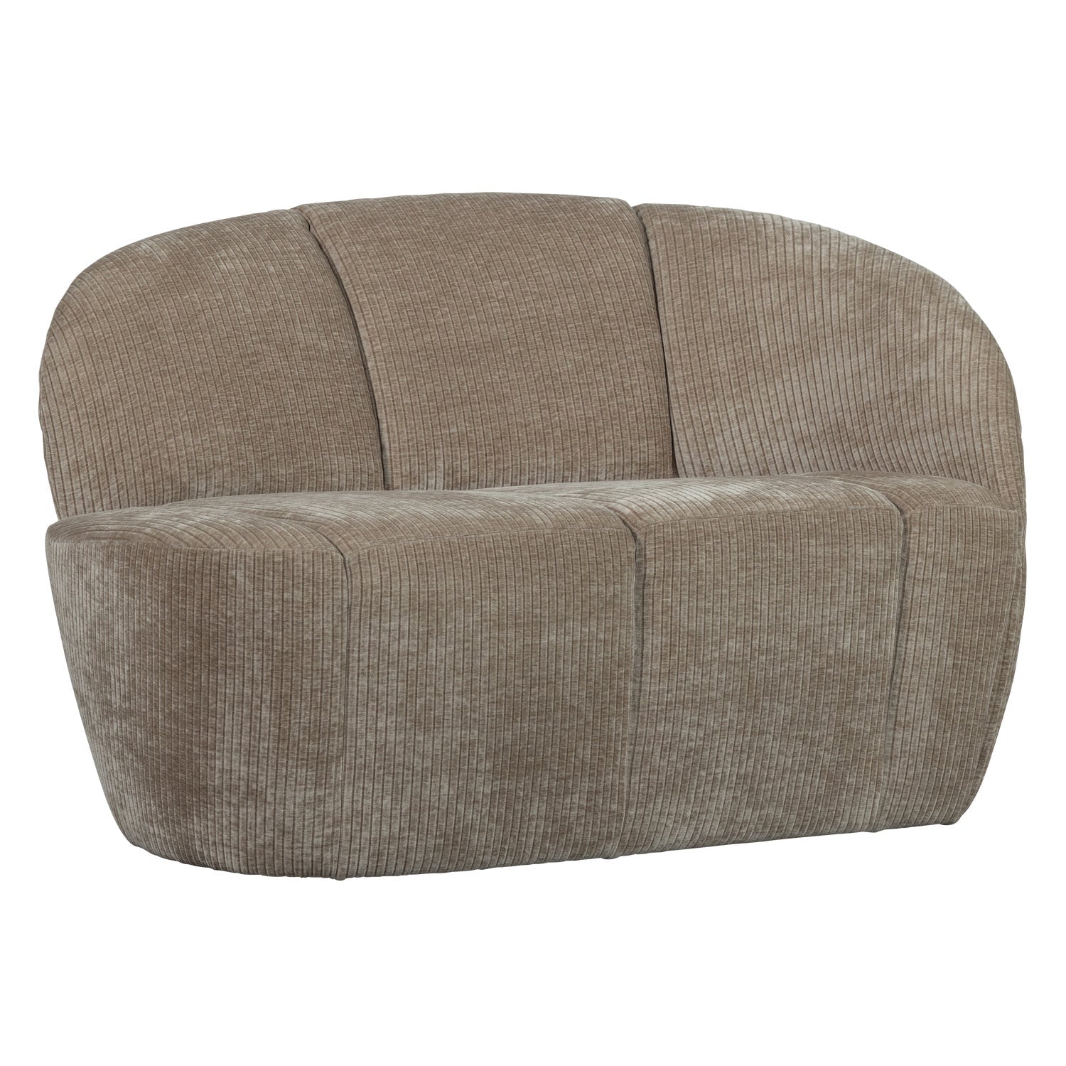 Right-facing 2-seater sofa MOJO dark sandy corduroy