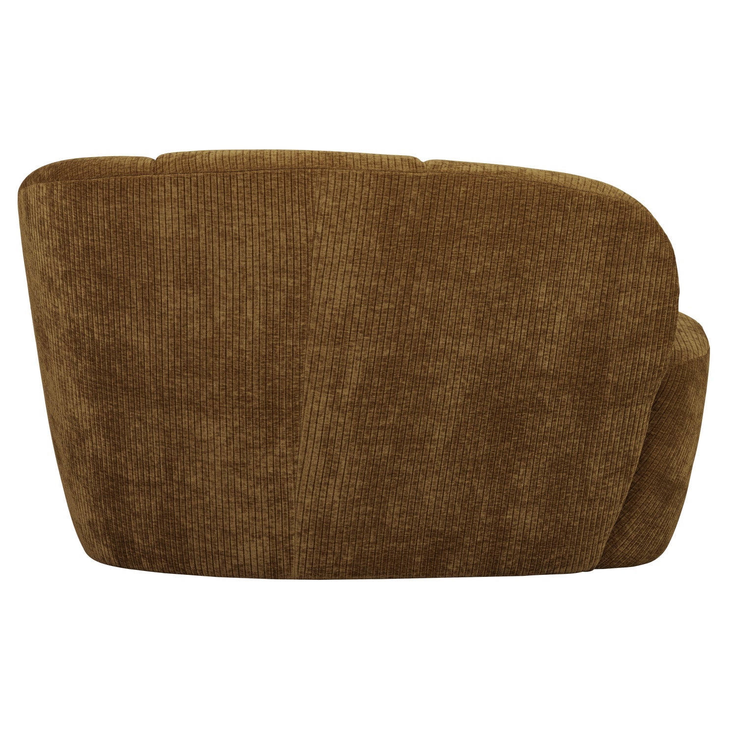 Pohovka pravostranná 2-osobová MOJO tmavý medový zamat