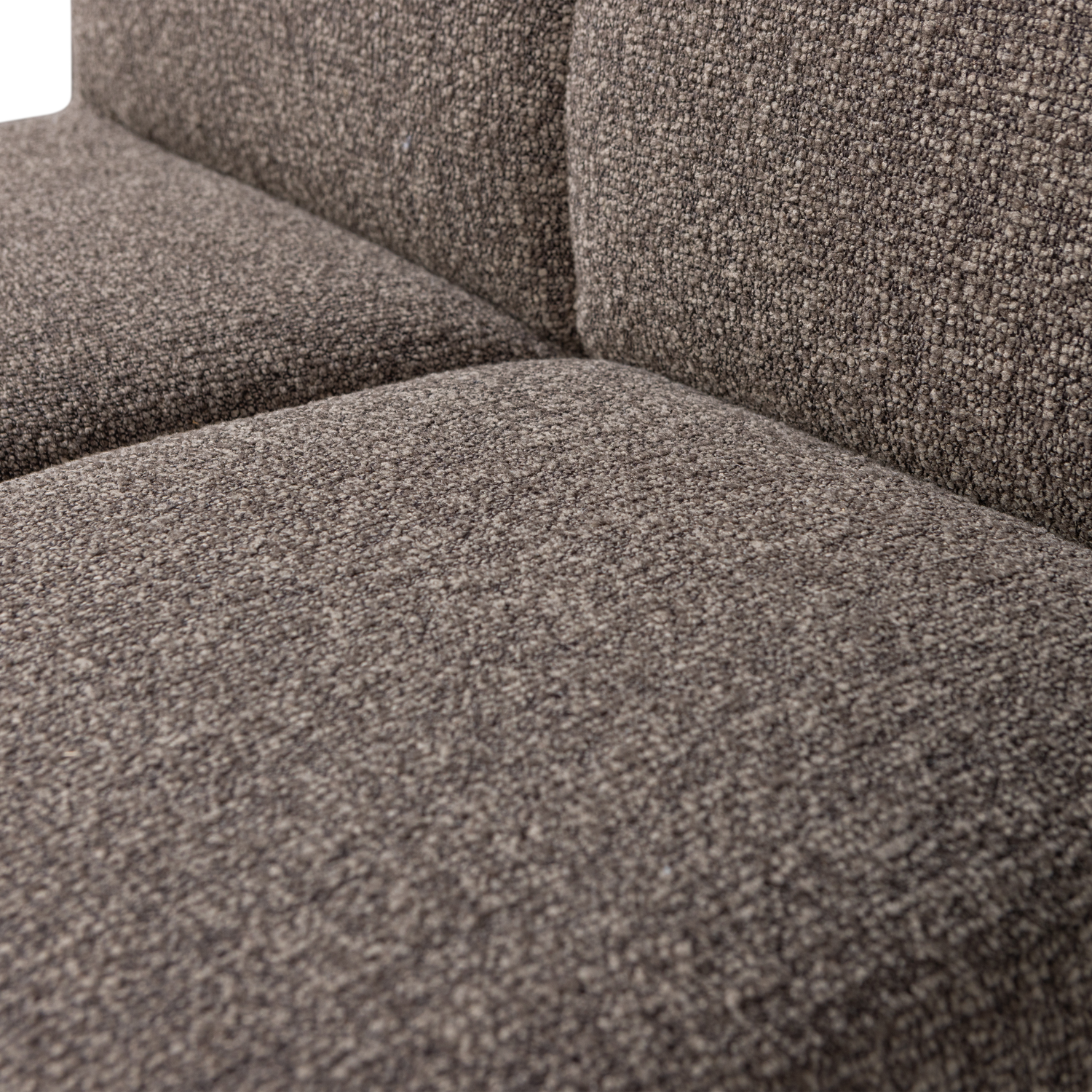 Fotel / modul MOJO BENCH hnedý melír boucle