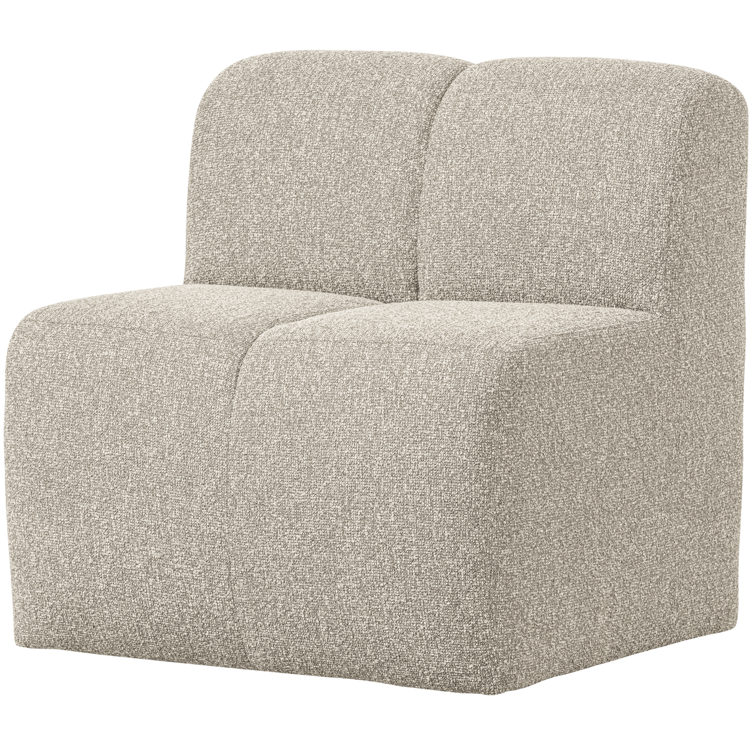 Fotel / modul MOJO BENCH béžový melír boucle