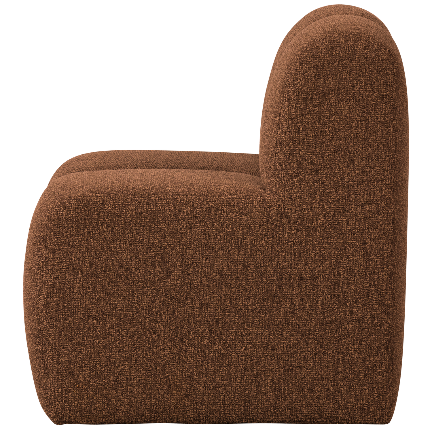 Fotel / modul MOJO BENCH hrdzavohnedý melír boucle