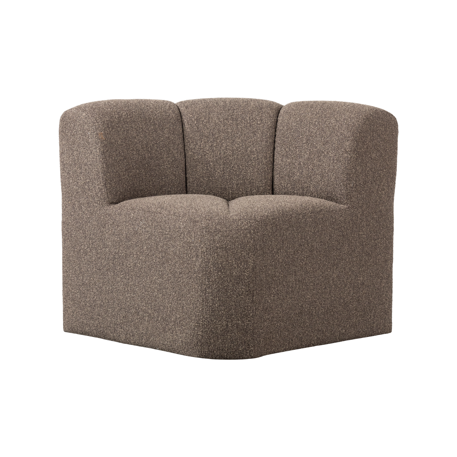 MOJO BENCH Modular Sofa - Brown Mélange Boucle Corner Element