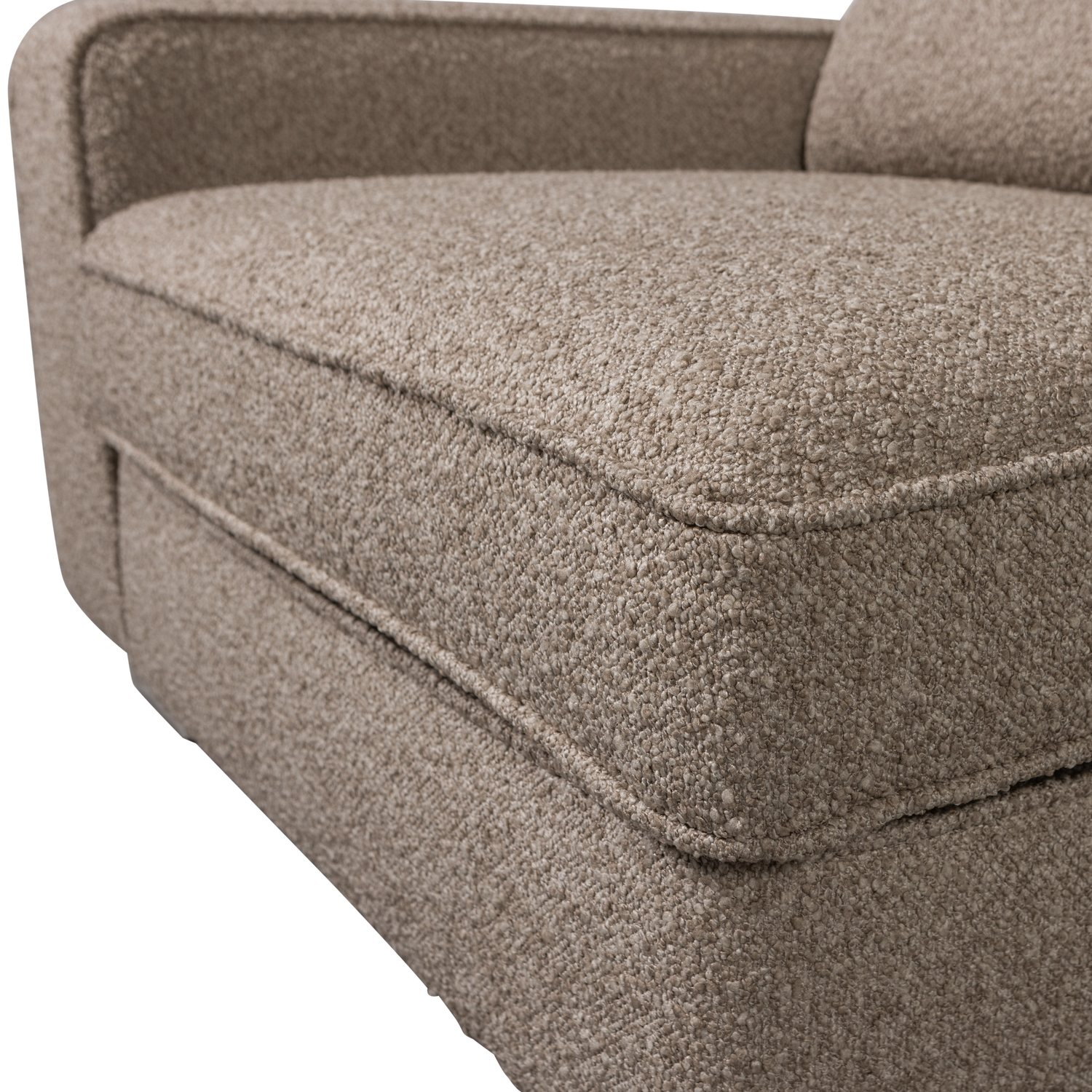 Sofa LAZY - modul koncový ľavostranný béžový bouclé