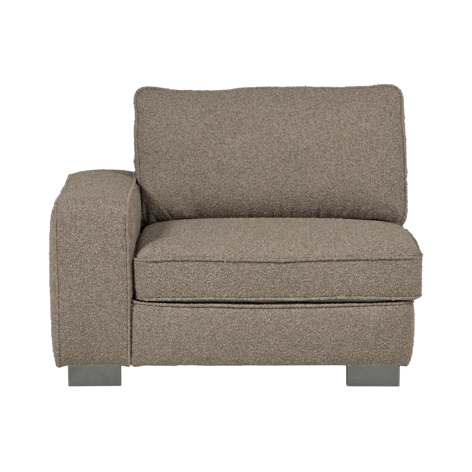 Sofa LAZY - modul koncový ľavostranný béžový bouclé
