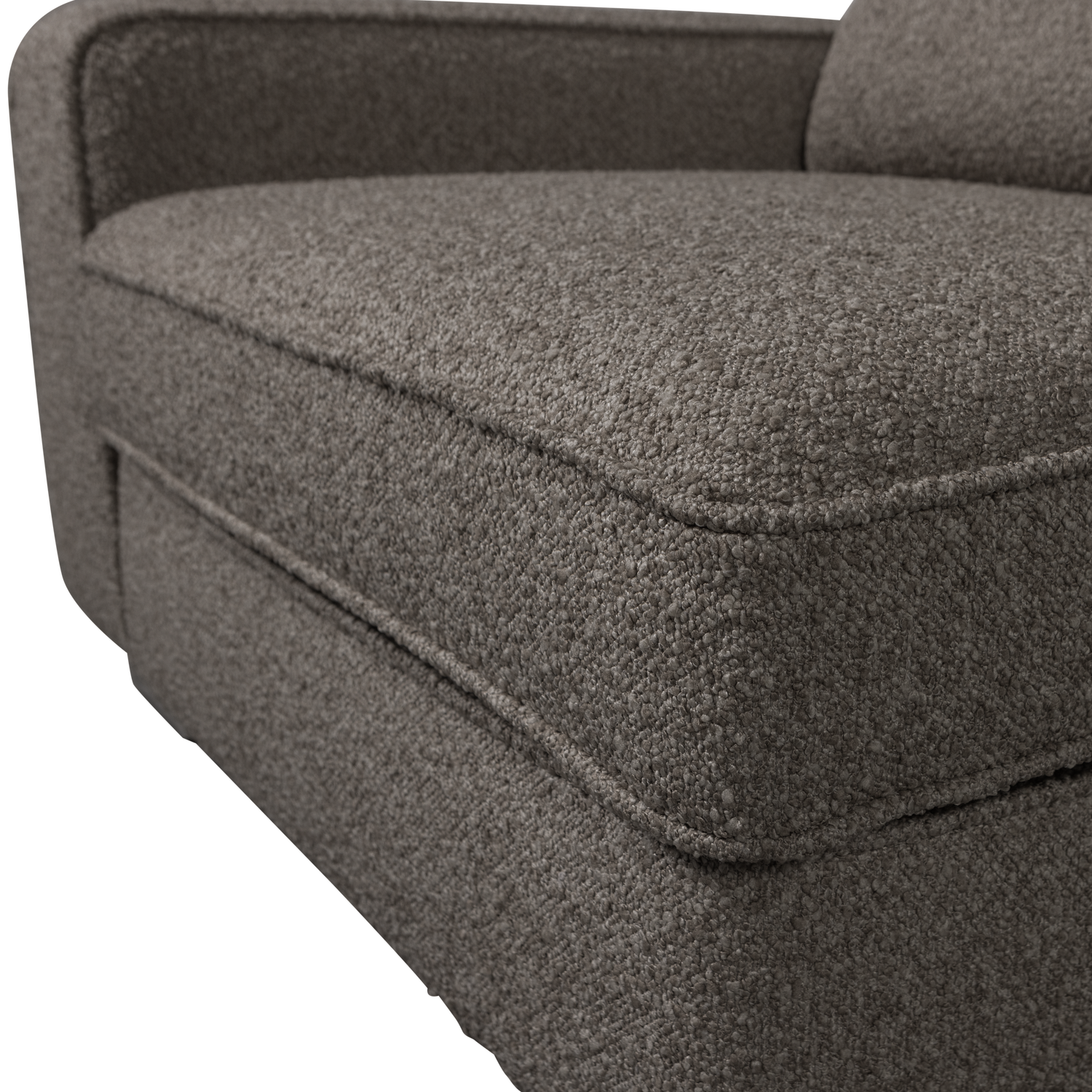 Sofa LAZY - modul koncový ľavostranný antracitový bouclé