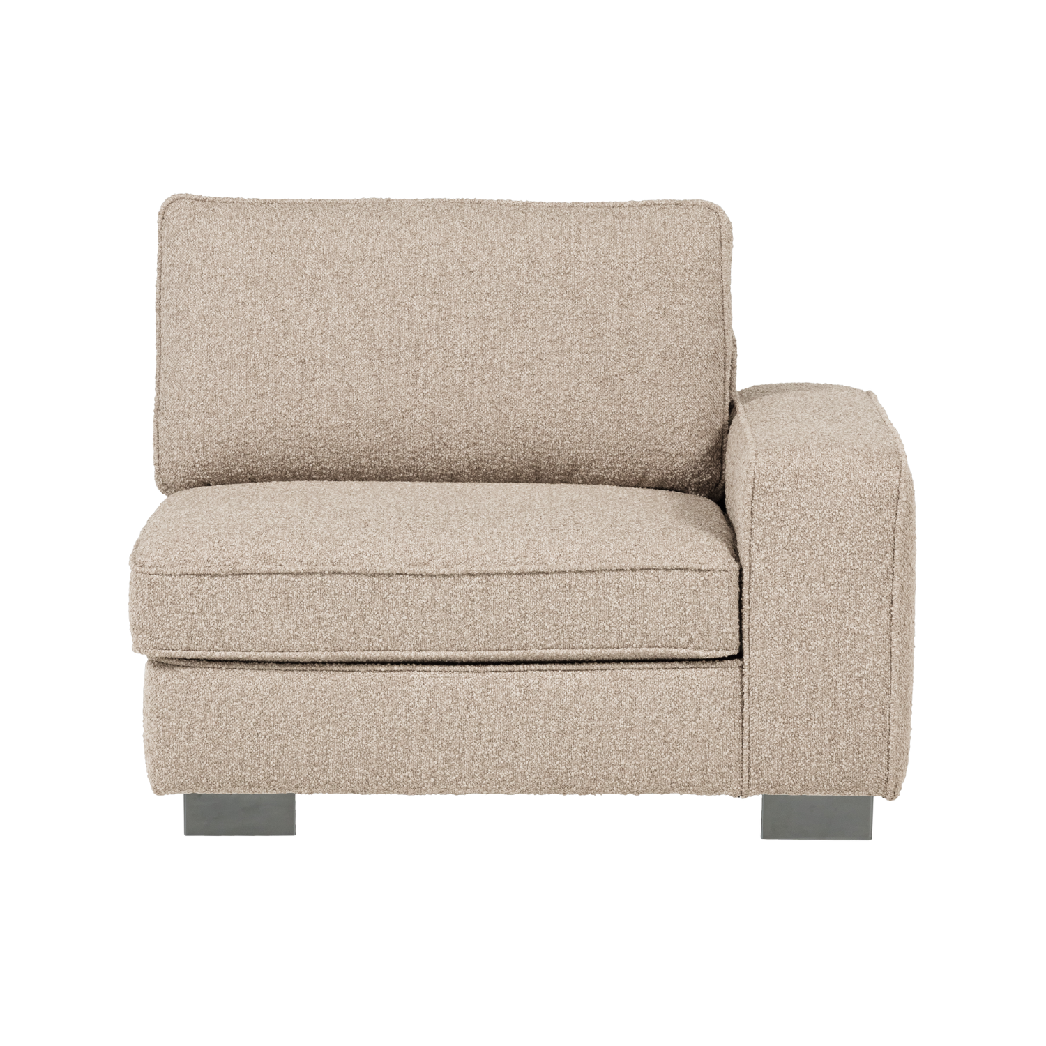 Sofa LAZY - pravý koncový modul pieskový bouclé