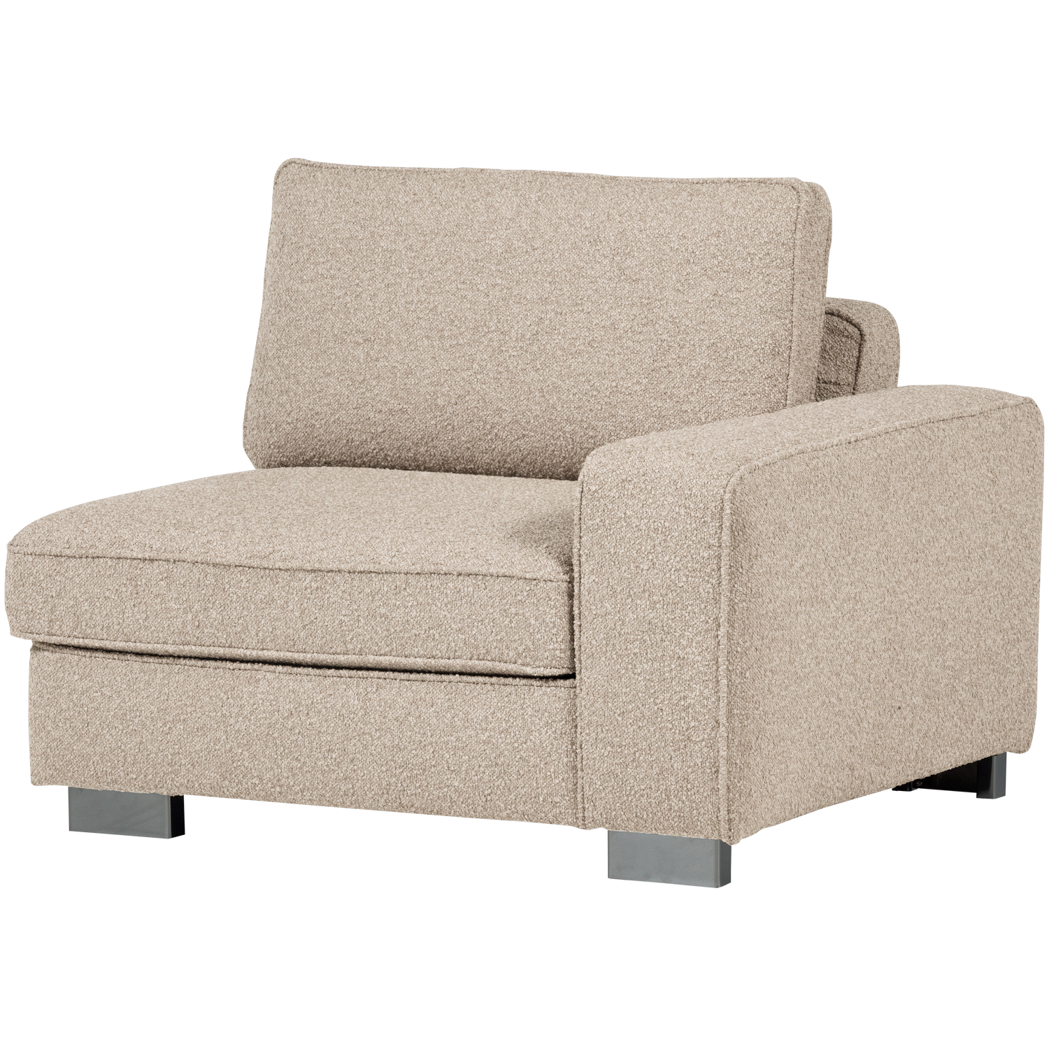 Sofa LAZY - pravý koncový modul pieskový bouclé