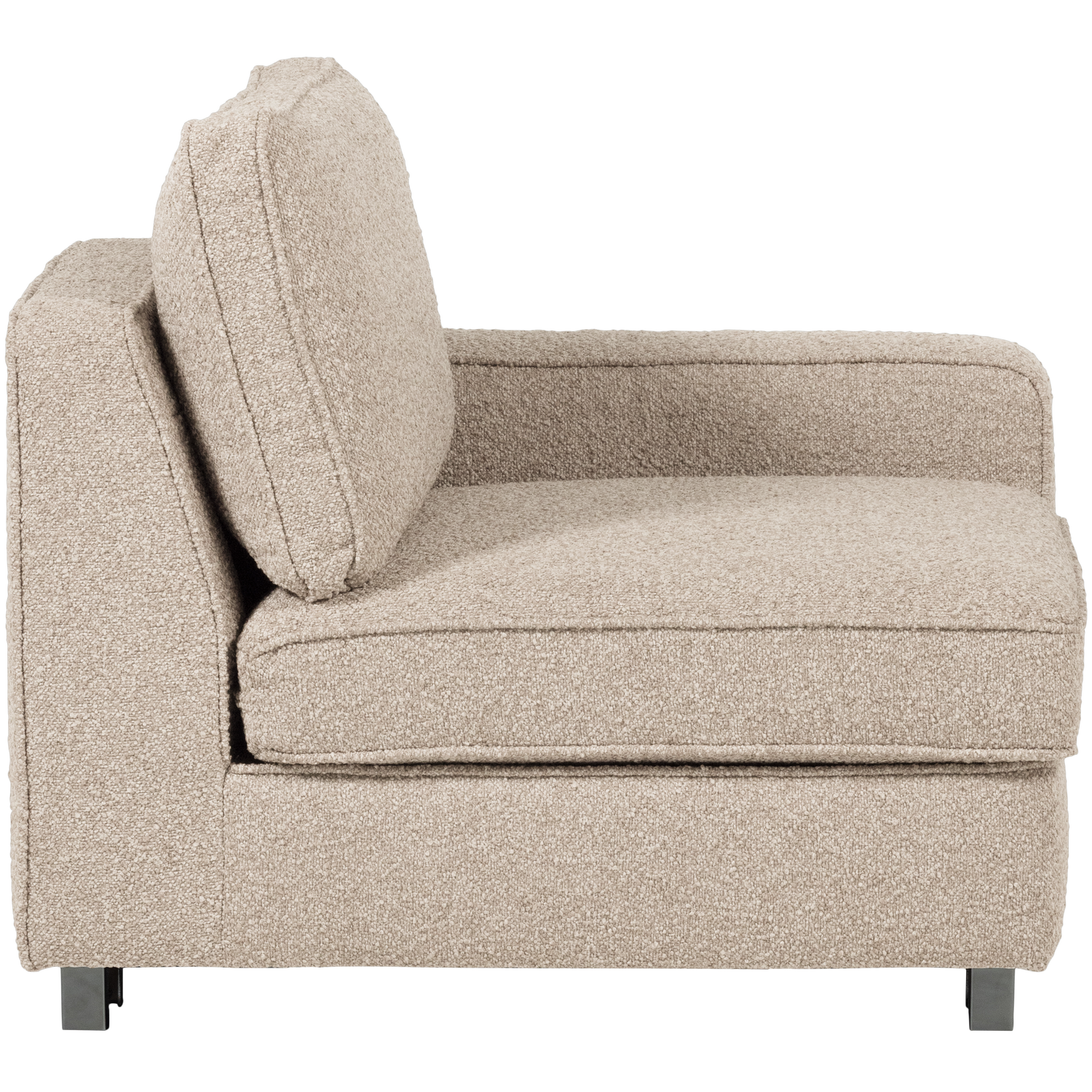 Sofa LAZY - pravý koncový modul pieskový bouclé