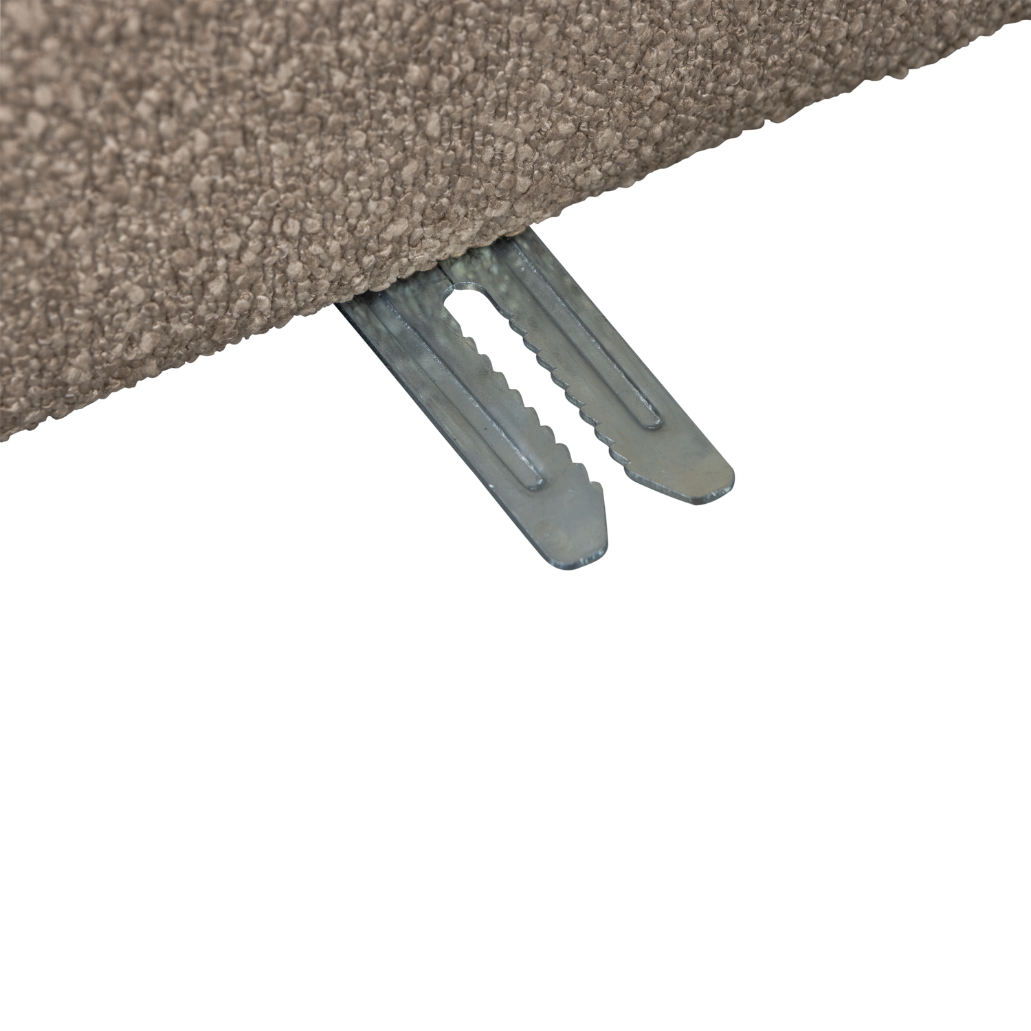 Sofa LAZY - right-side end module beige bouclé