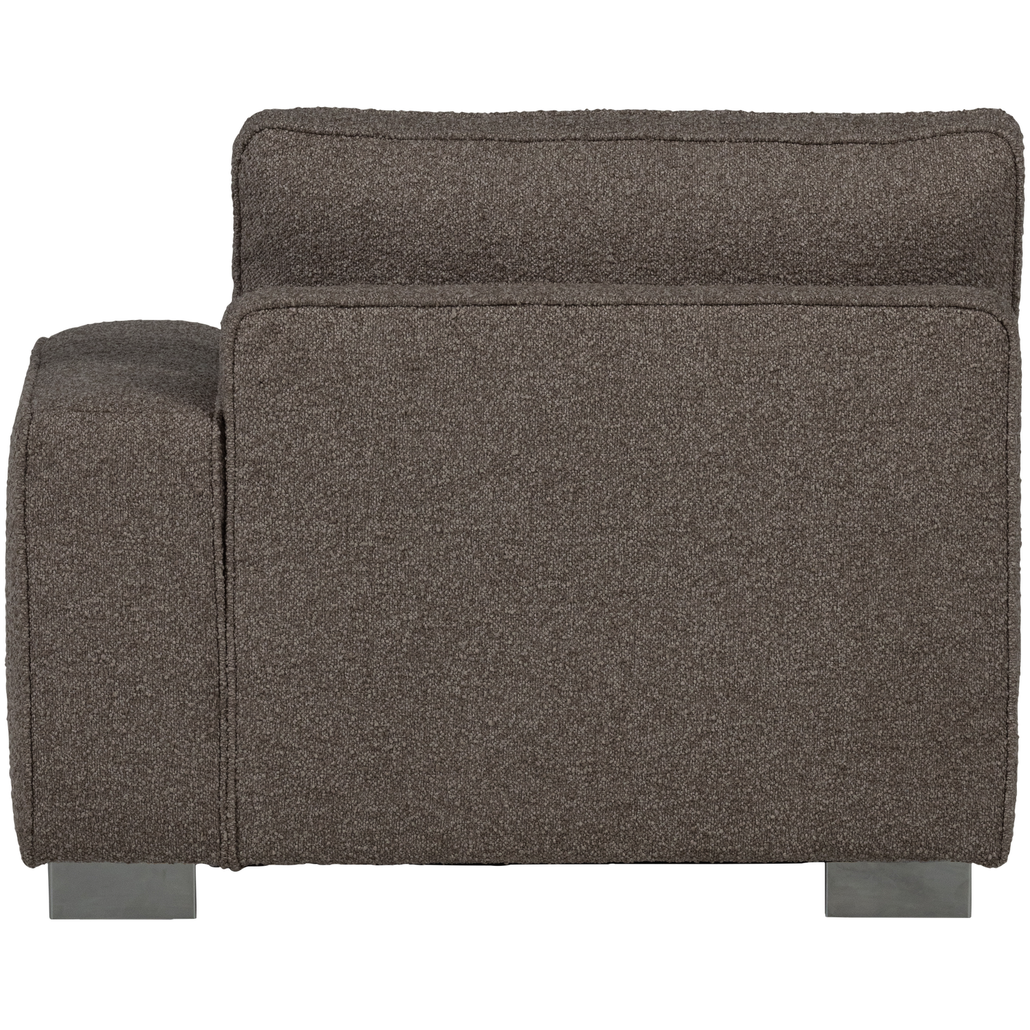 Sofa LAZY - pravý koncový modul antracitový bouclé