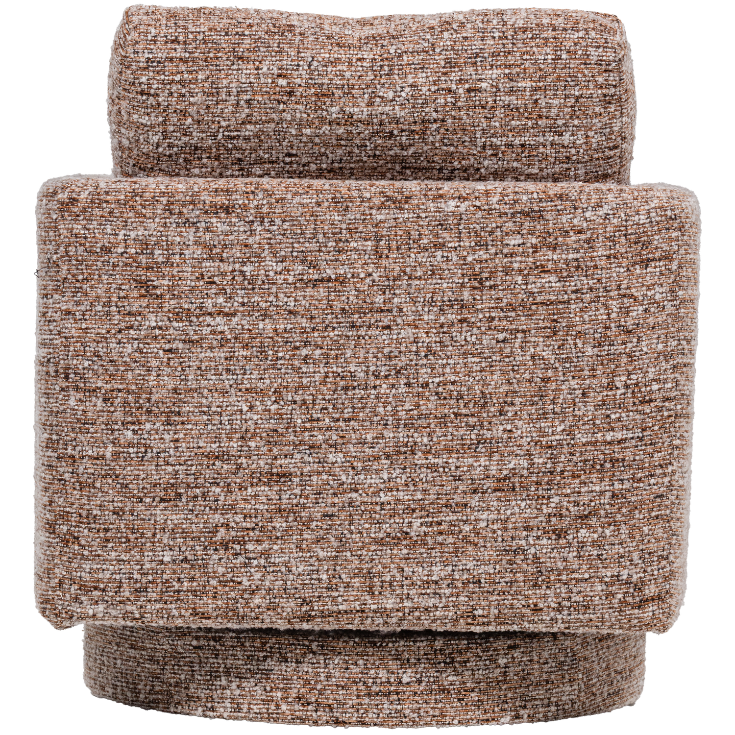 OSKA Brown Melange Swivel Armchair