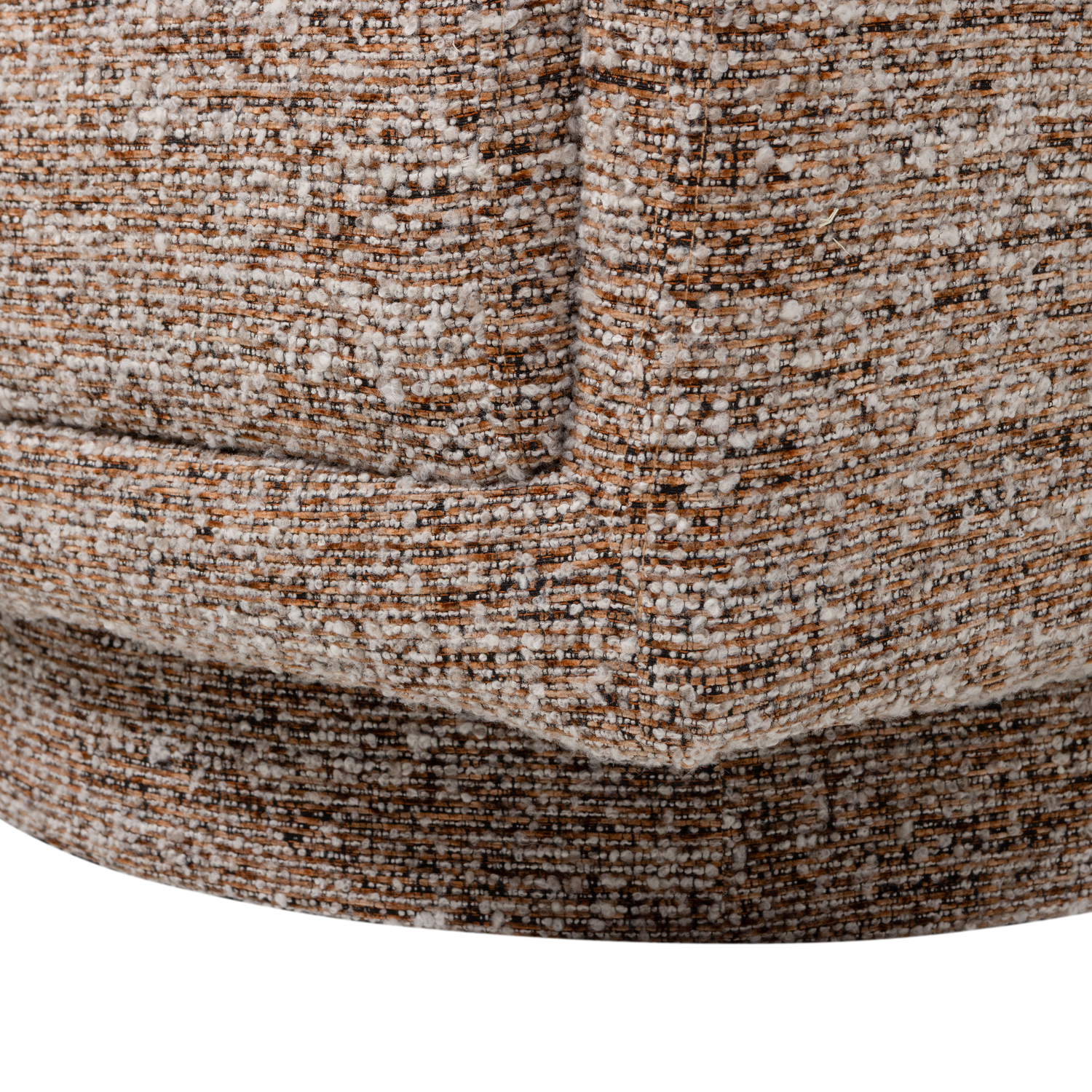 OSKA Brown Melange Swivel Armchair