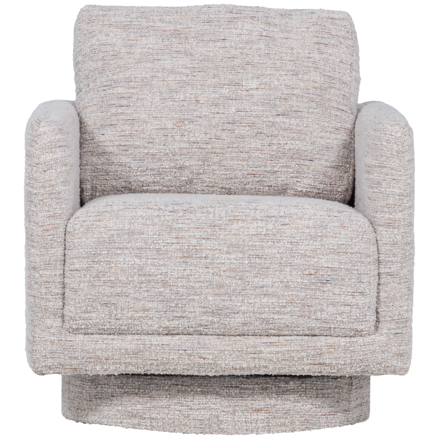 OSKA Beige Melange Swivel Armchair