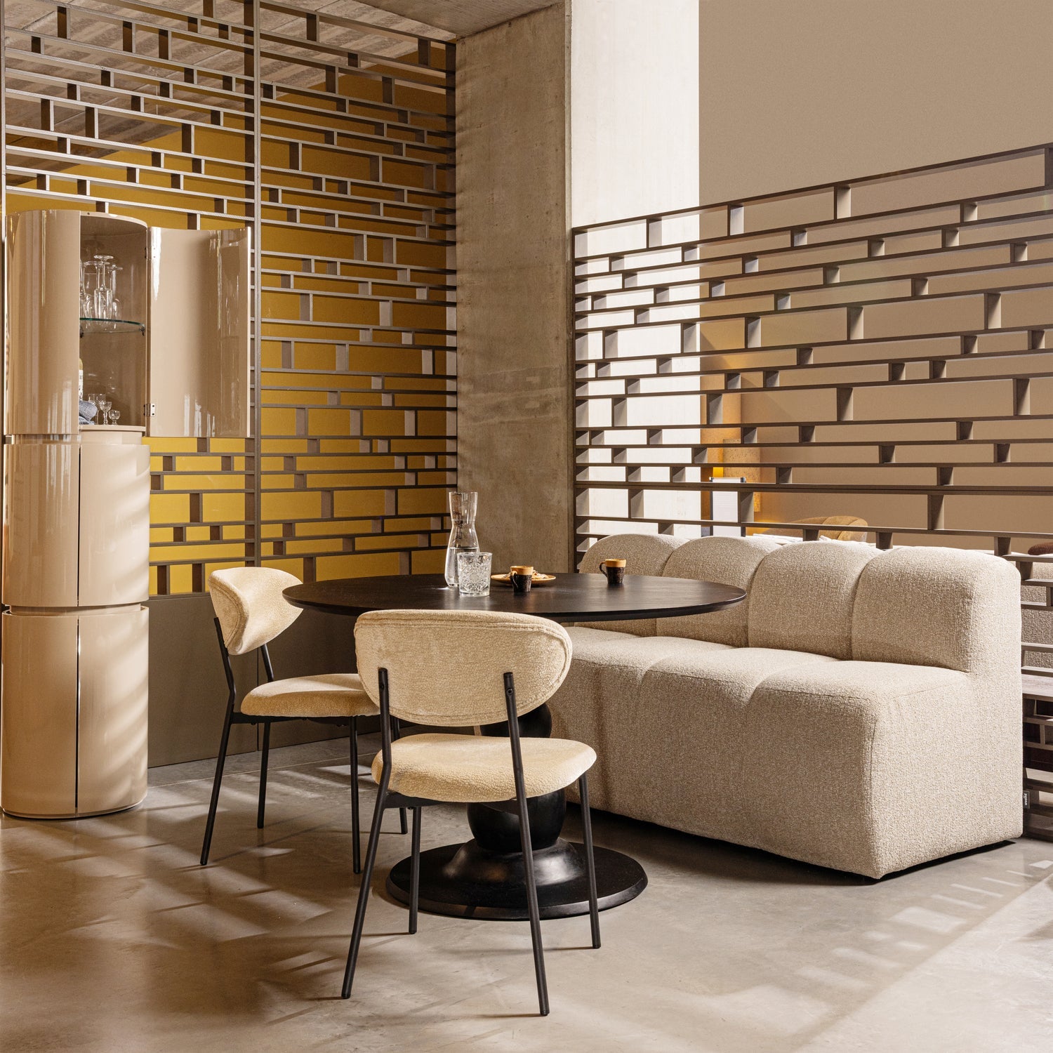 KJELD Chair Beige Chenille