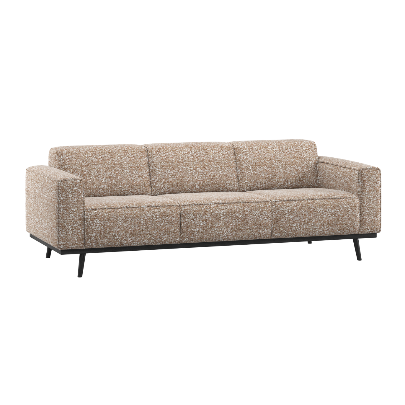 3-Seater Sofa STATEMENT Light Brown Mélange
