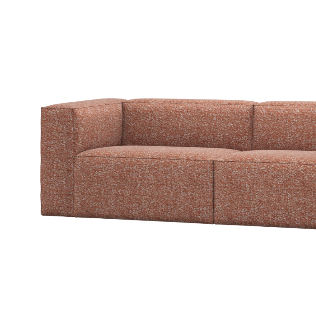 3.5-Seater Sofa BEAN Peach Melange