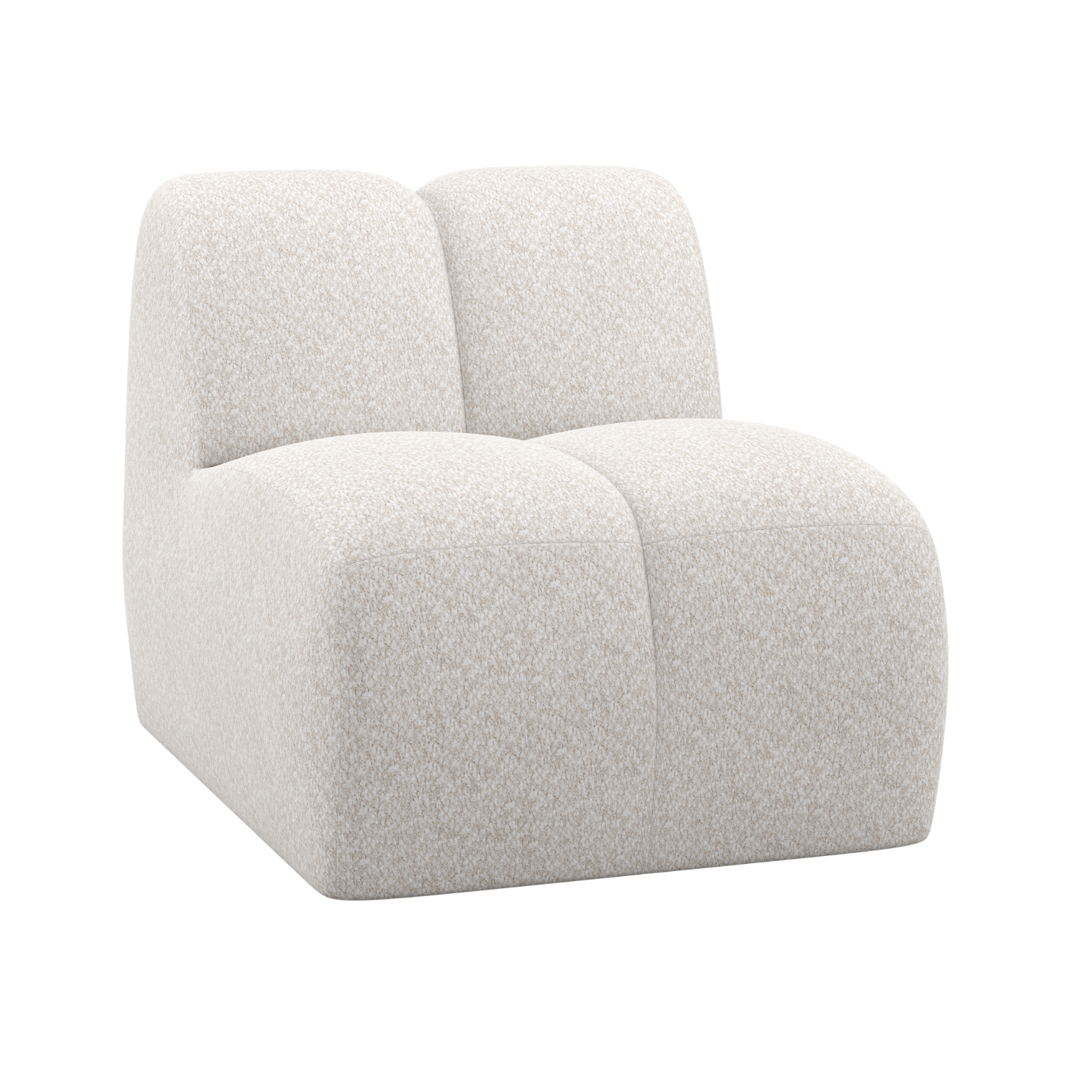 Fotel / modul MOJO ecru baranek