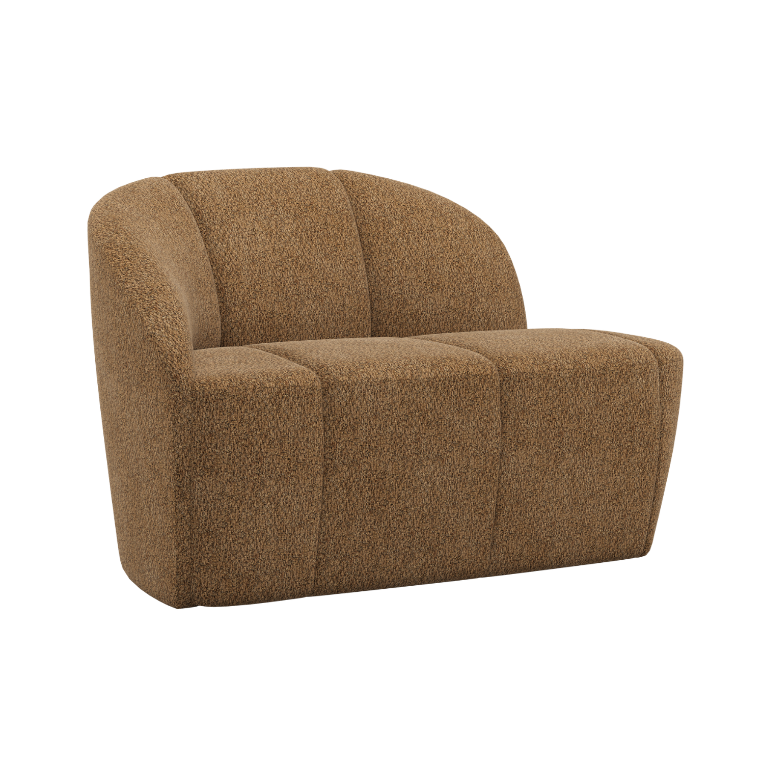 Left-facing 2-seater Sofa MOJO honey lamb