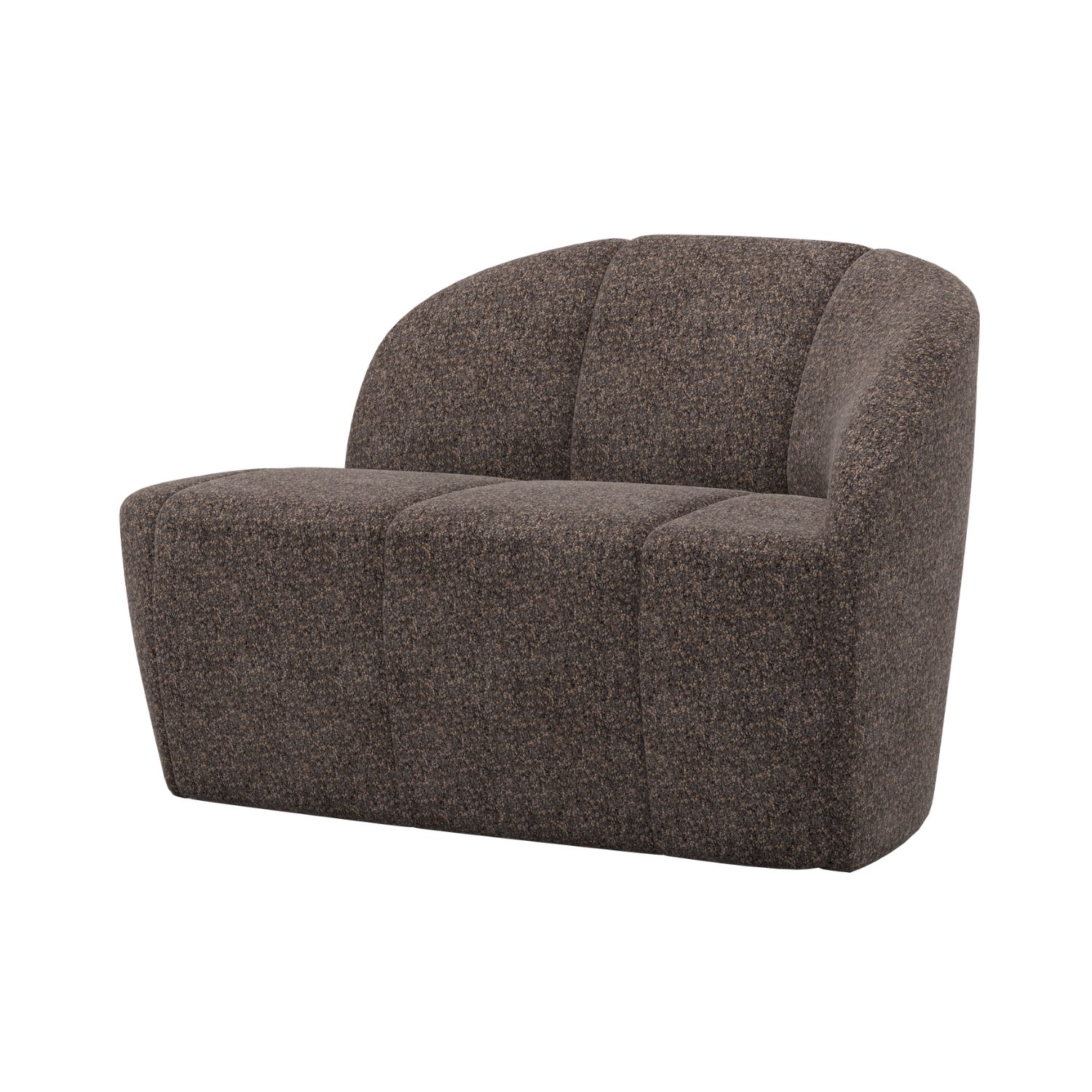 Sofa pravostranná 2-osobová MOJO hnedý baranček