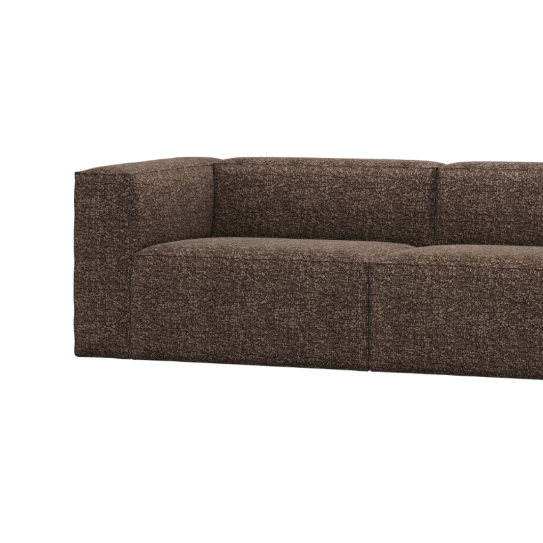 Sofa 3,5-osobová BEAN hnedý melír