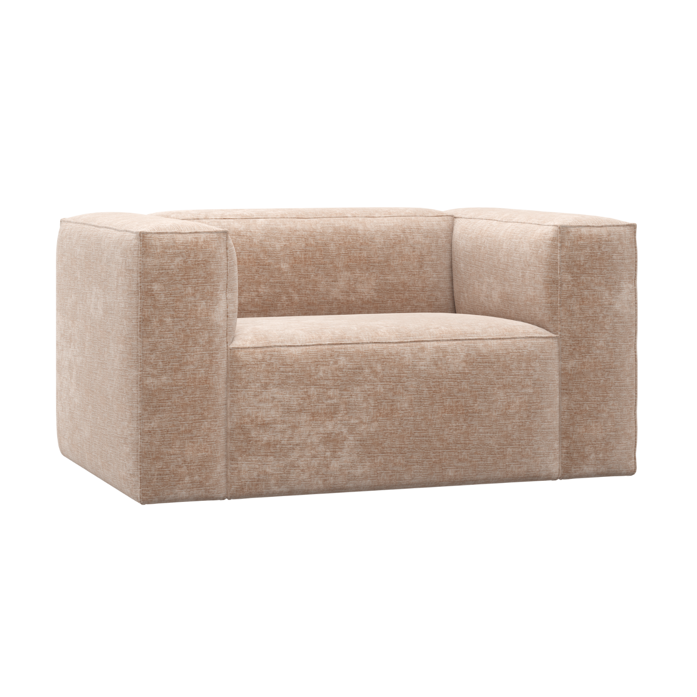 BEAN Armchair in Light Beige Chenille