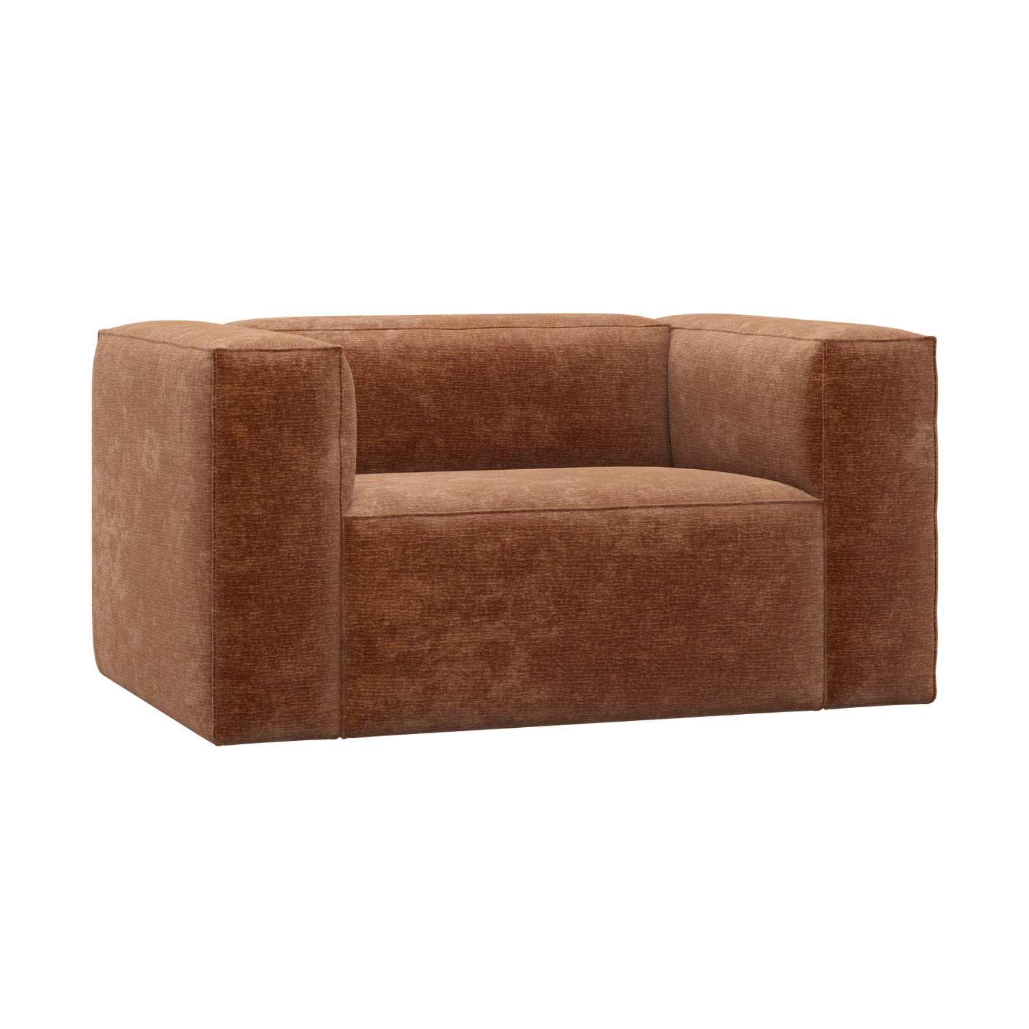 BEAN Armchair in Brick Chenille