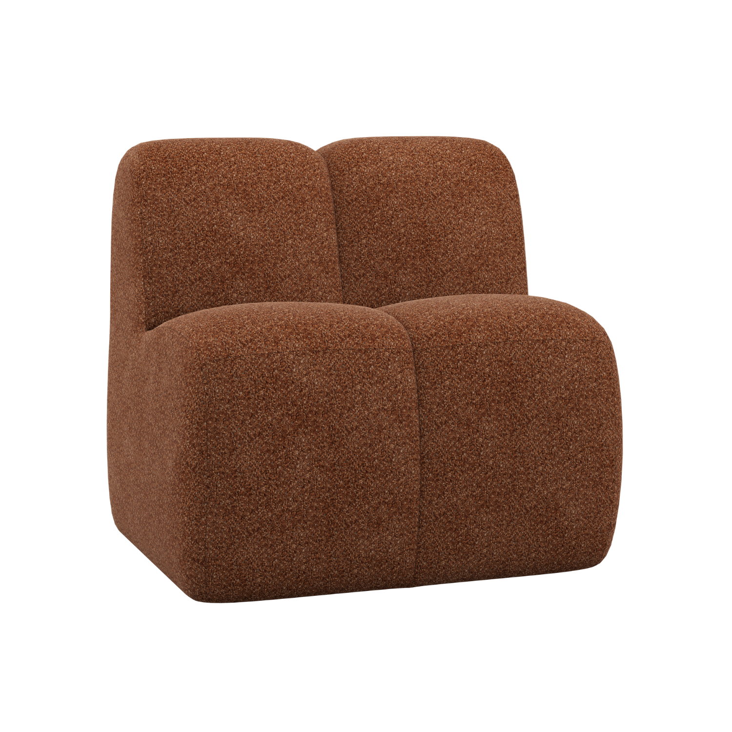 Fotel / modul MOJO BENCH hrdzavohnedý baranček