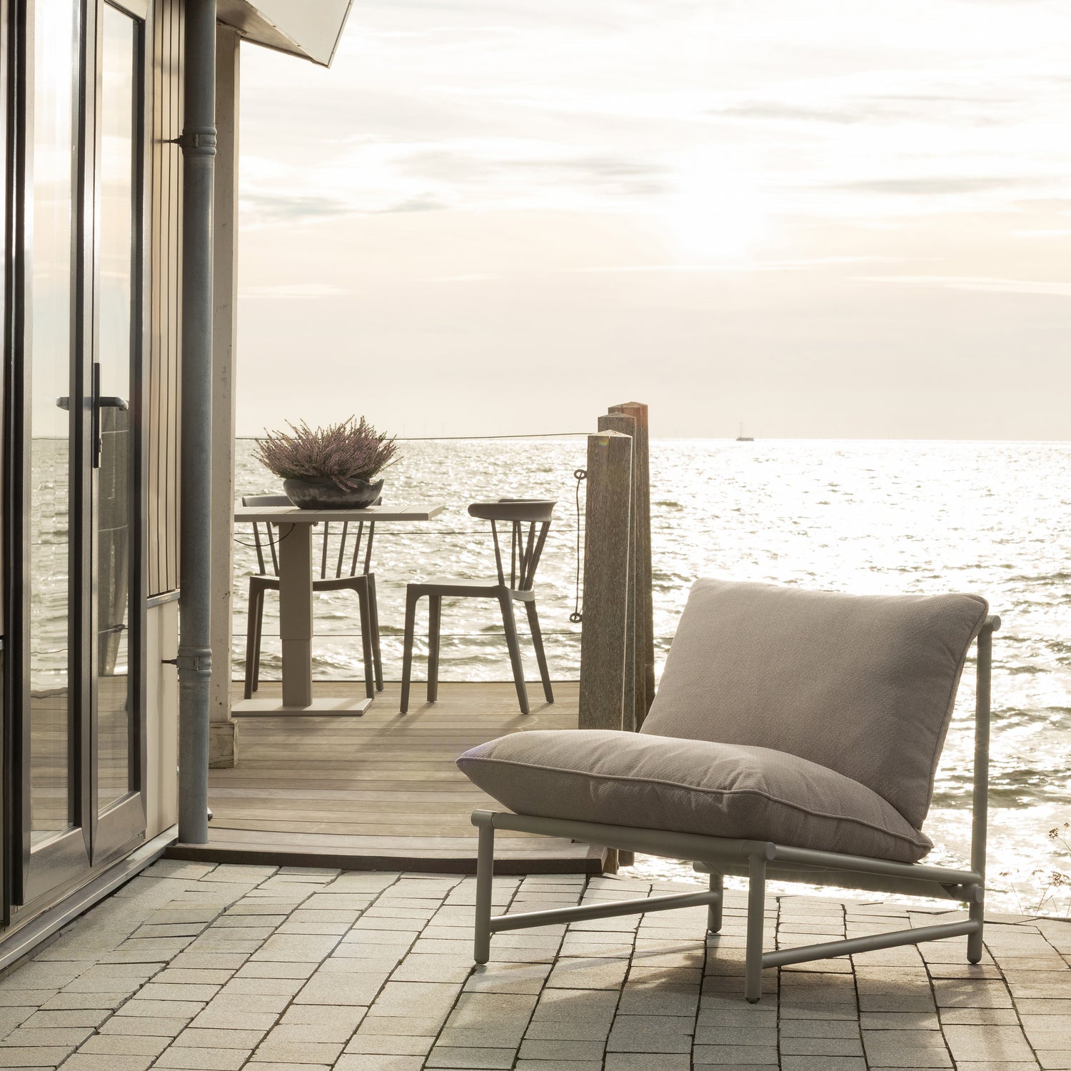 ELVO Beige Garden Armchair