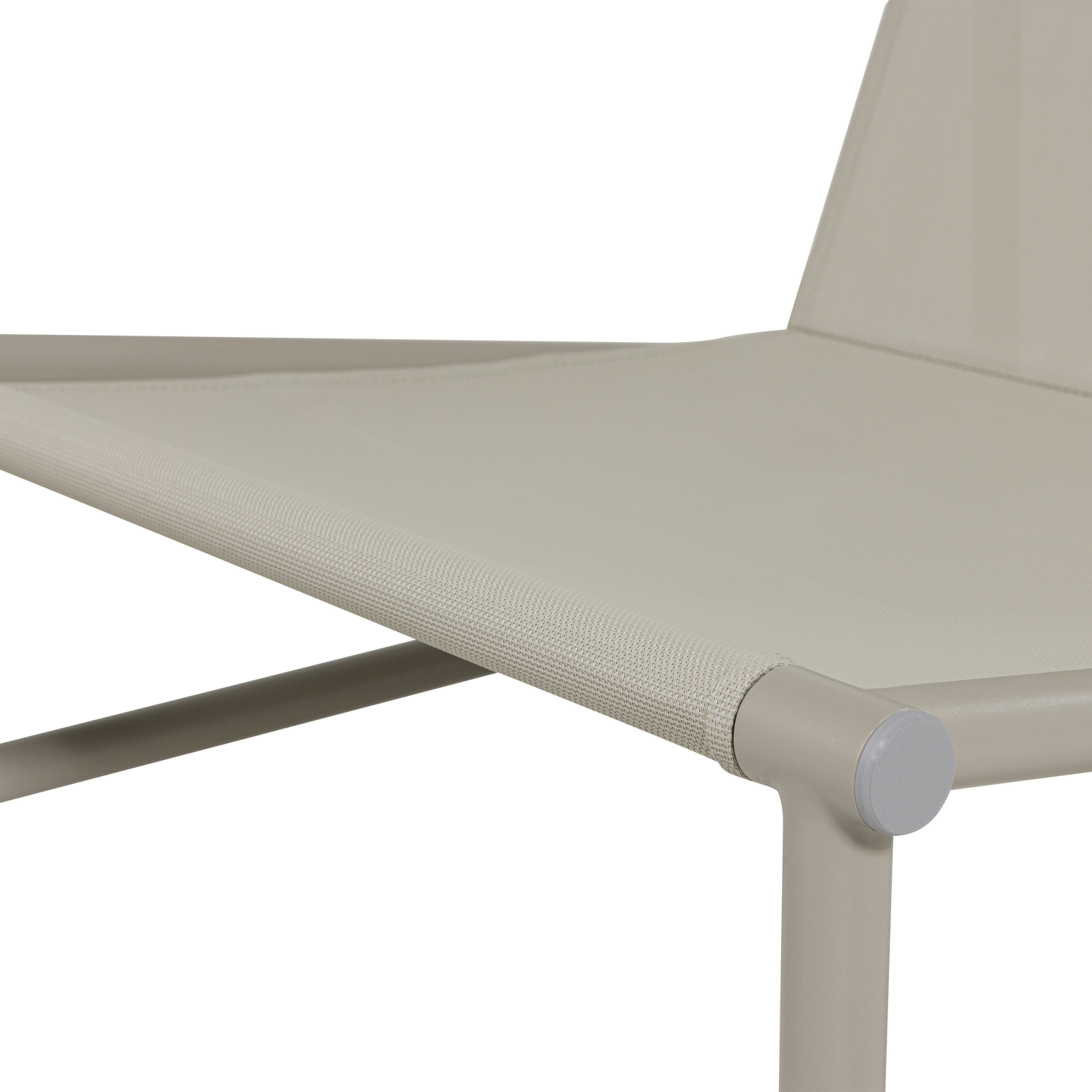 Záhradné kreslo ELVO biele s pieskovým poťahom