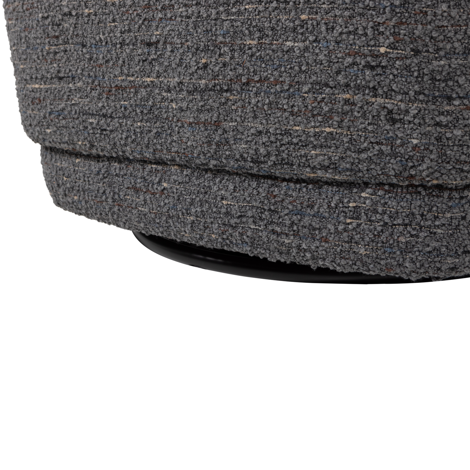 Swivel Armchair ATTY Dark Gray Mélange