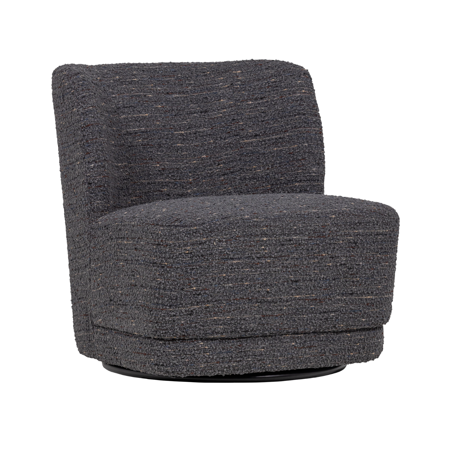 Swivel Armchair ATTY Dark Gray Mélange