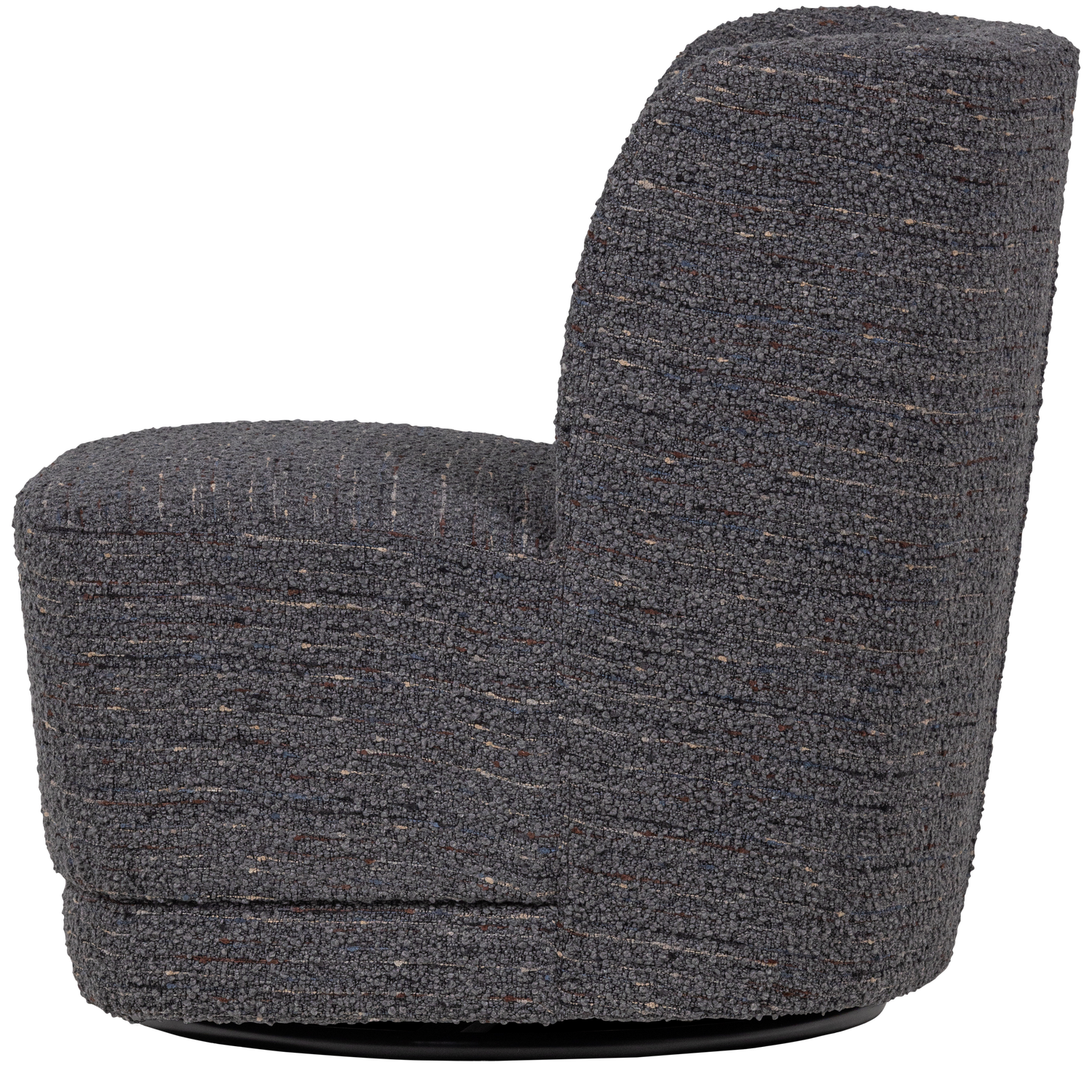 Swivel Armchair ATTY Dark Gray Mélange