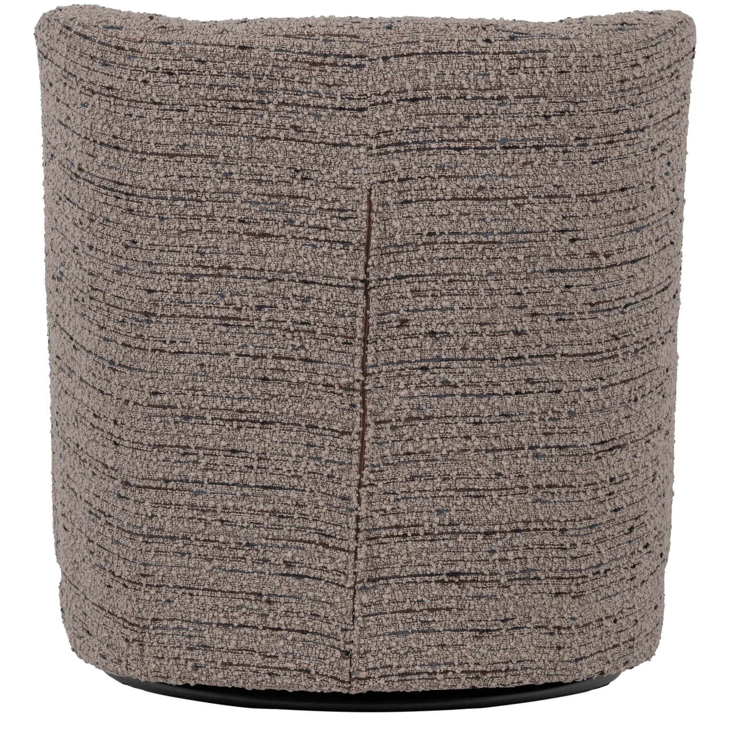 ATTY swivel armchair in dark beige mélange