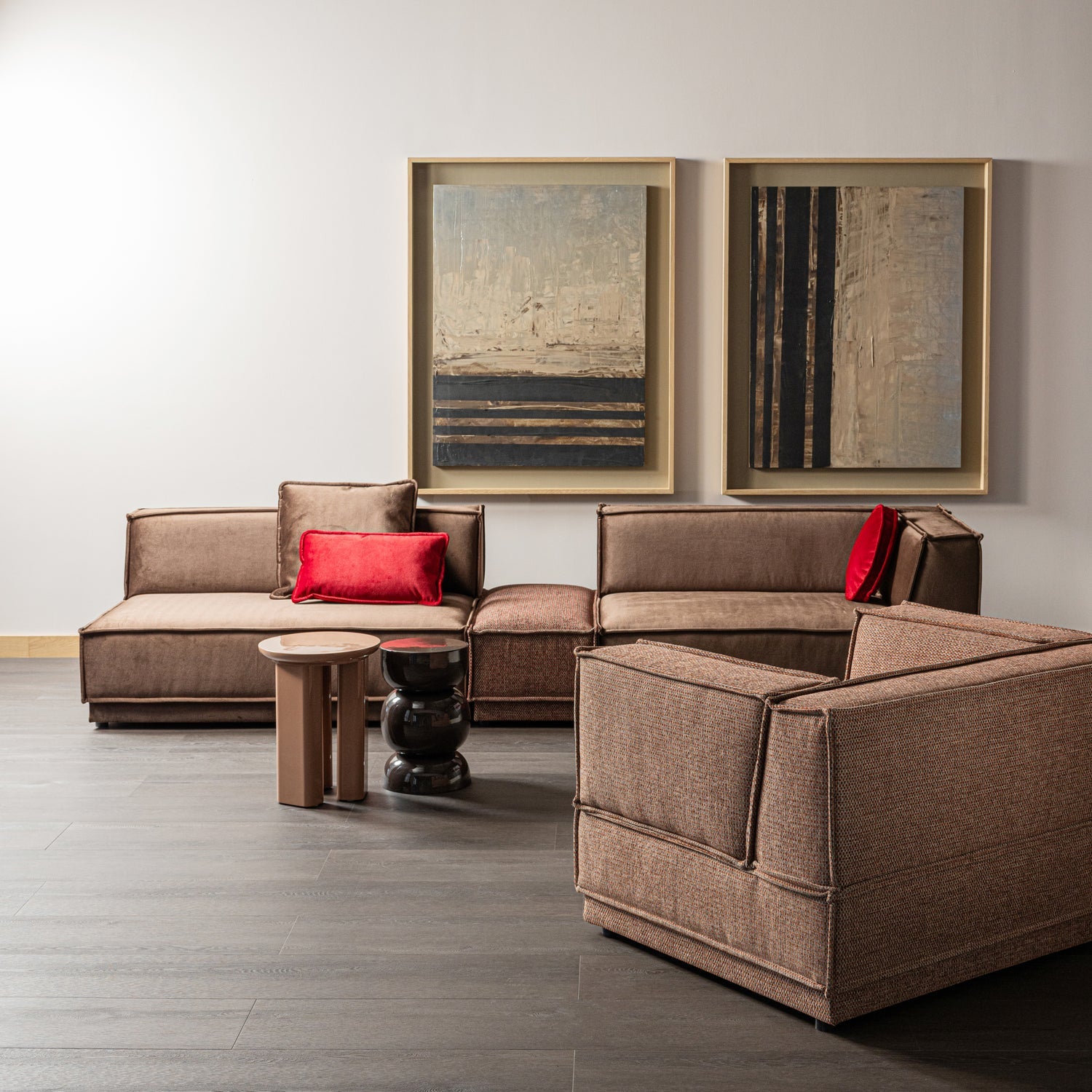 Bočný stolík ORICO špinavá ružová