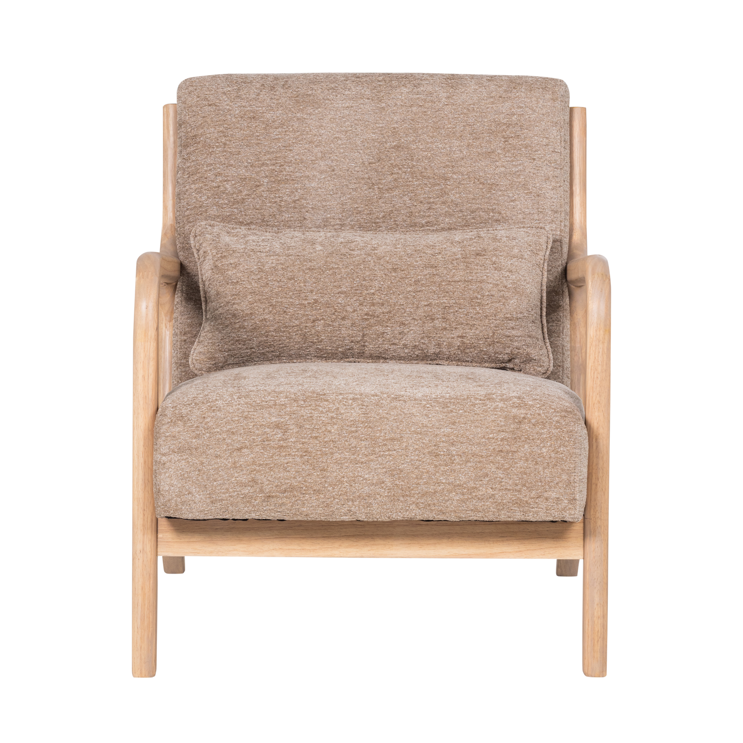 MARK Armchair in Beige Chenille