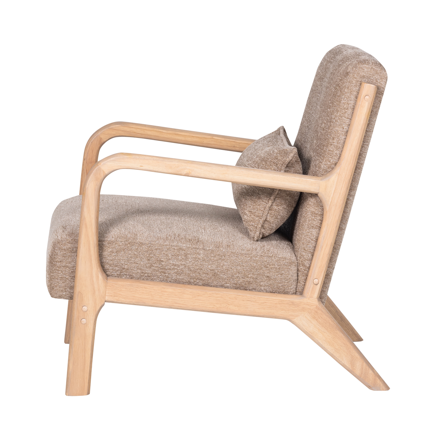MARK Armchair in Beige Chenille