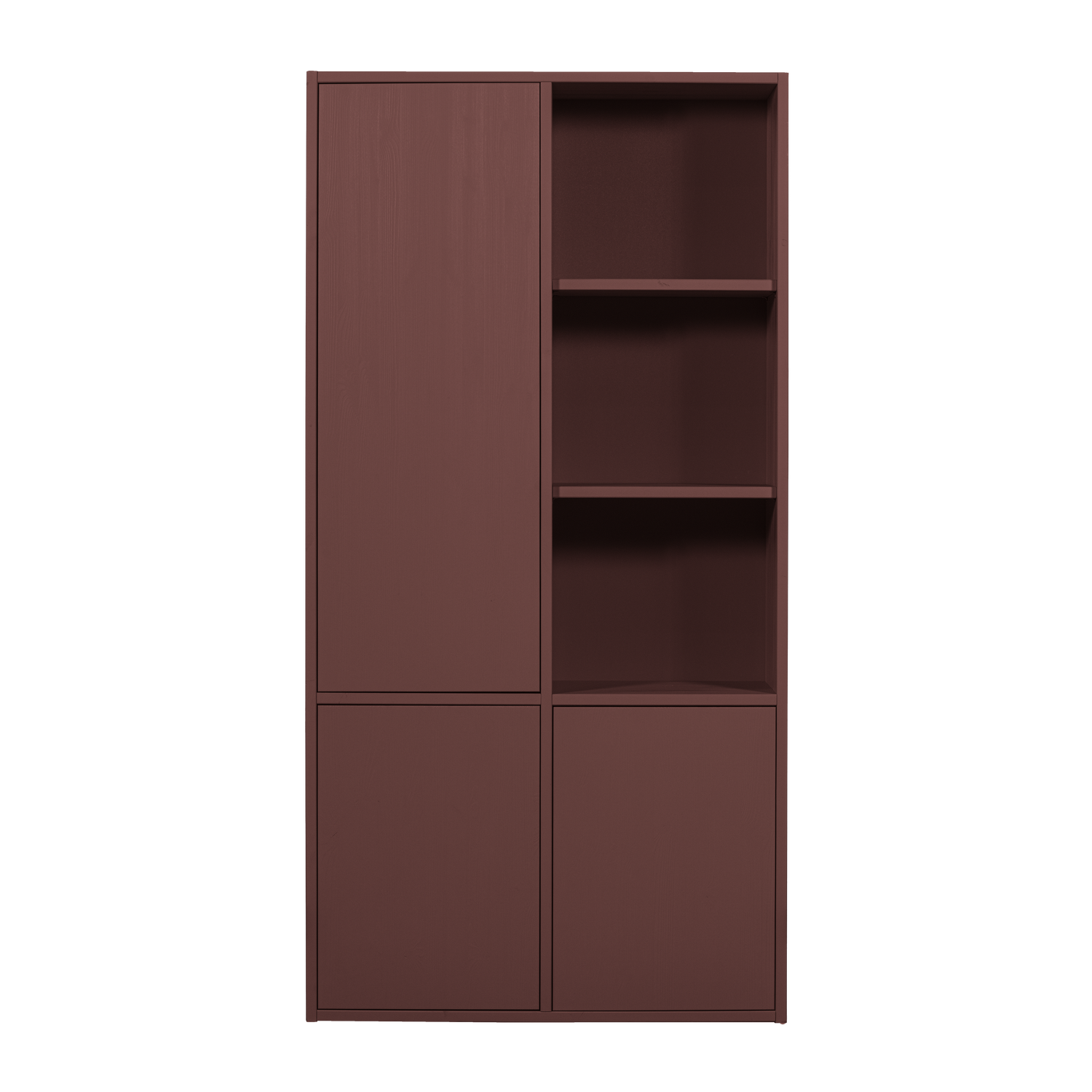 MEREL Burgundy Cabinet Shelf