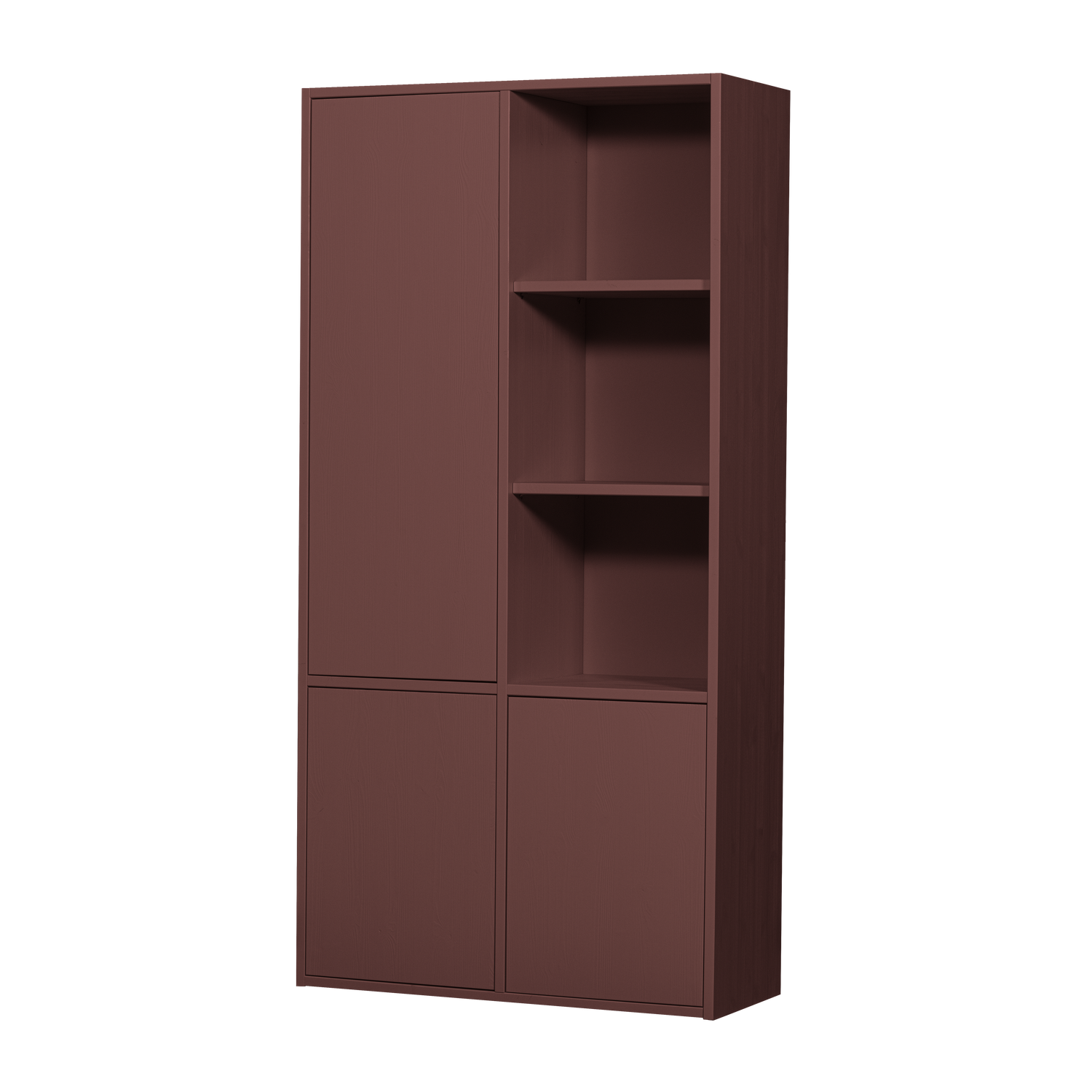 MEREL Burgundy Cabinet Shelf